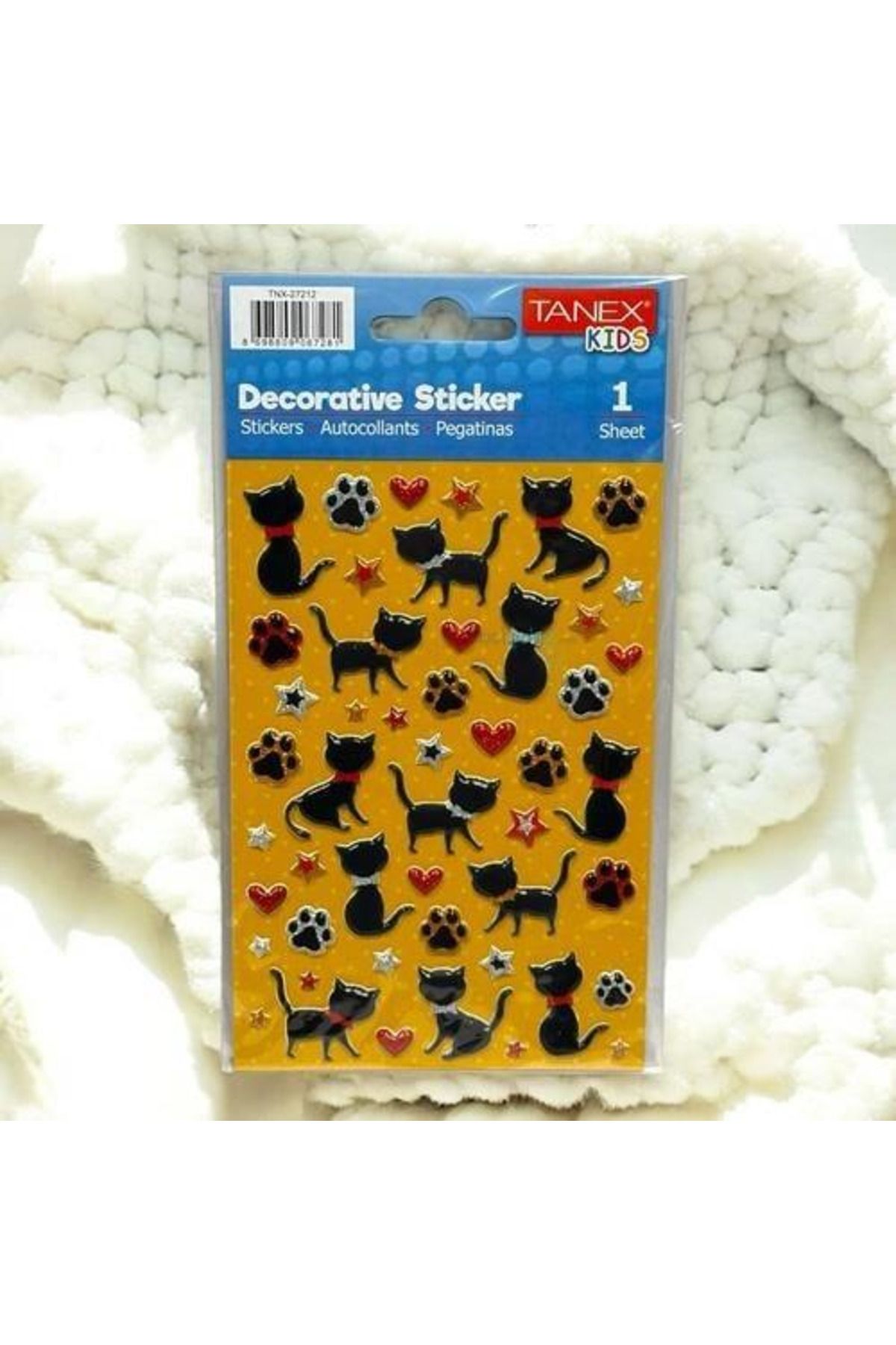 Tanex Puffy Kara Kedicikler Serisi Stickers Tnx-27212