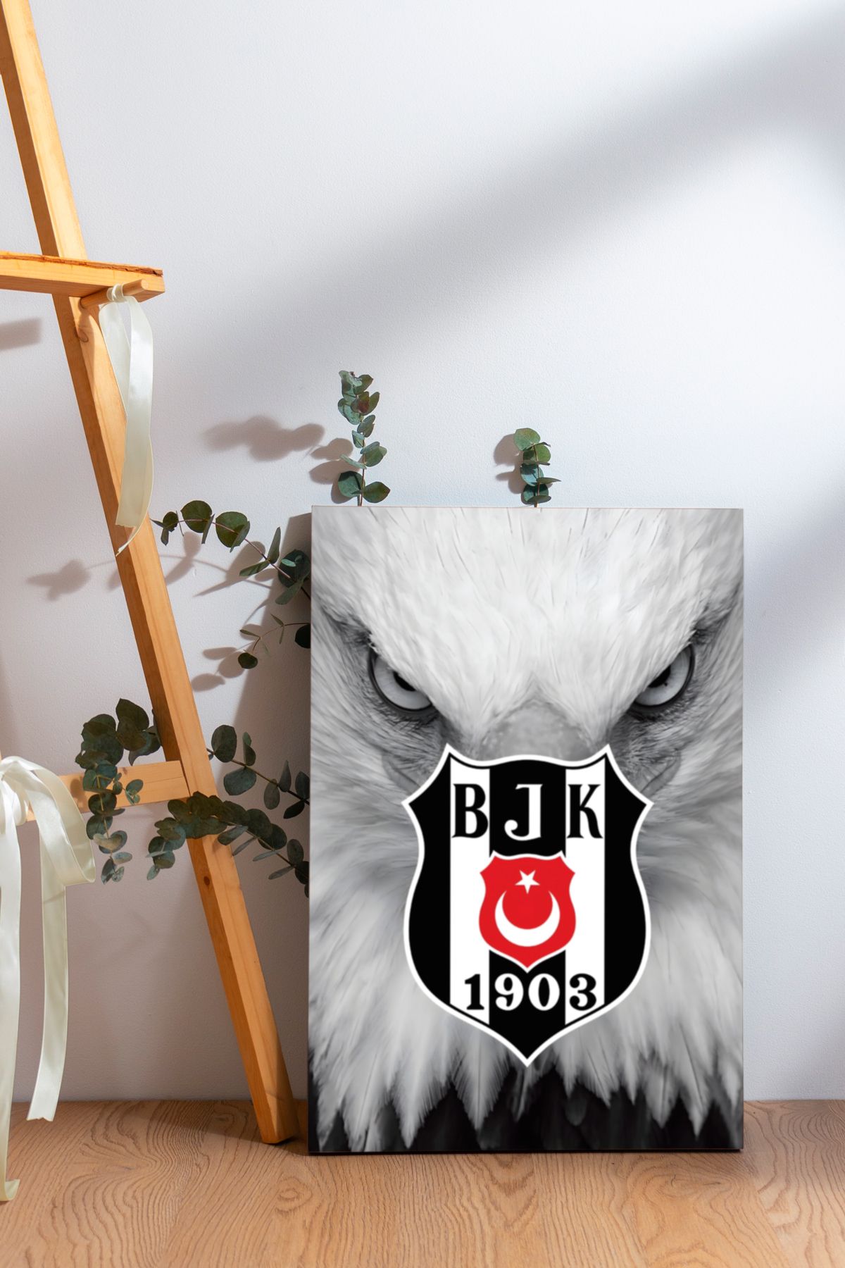 SELMIRA Kartal & BJK Logo Kanvas Tablo