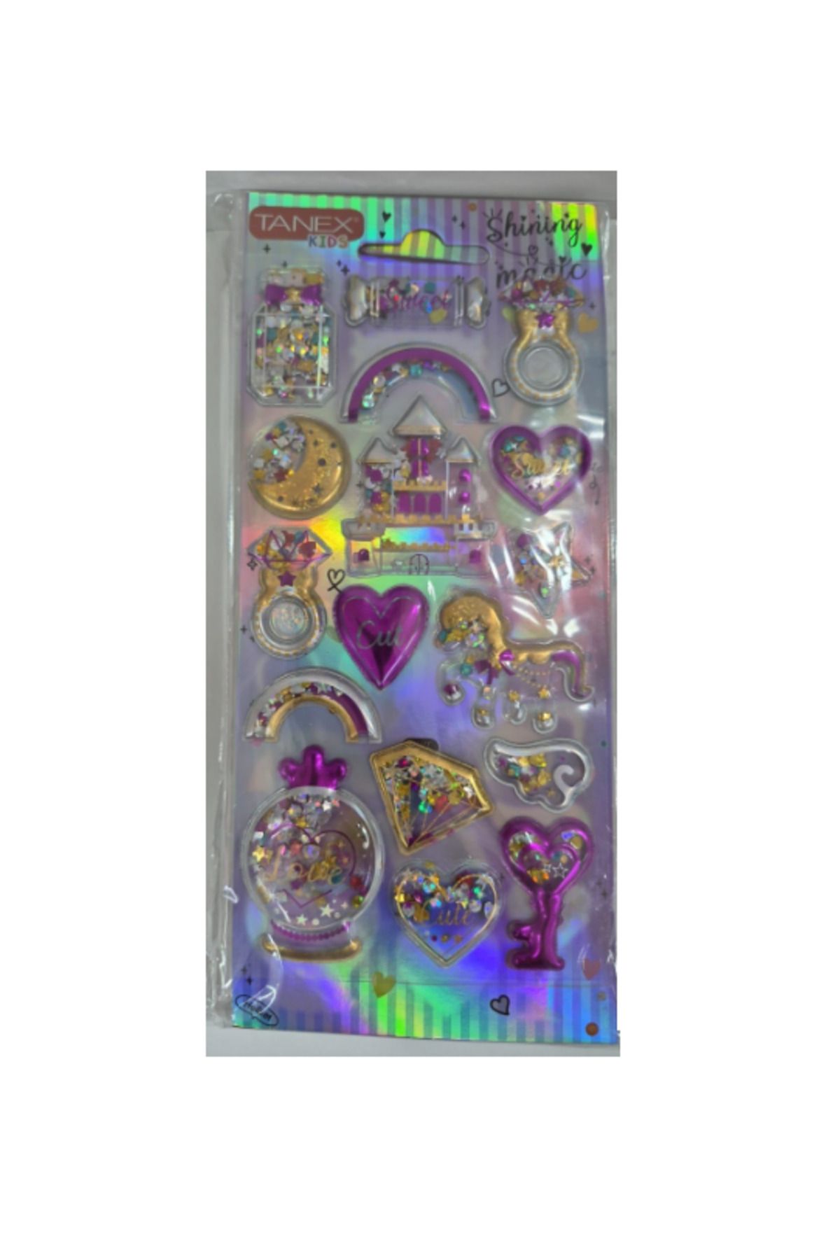Tanex Parlak Simli-6 Serisi Etiketi Stickers Tnx-26056
