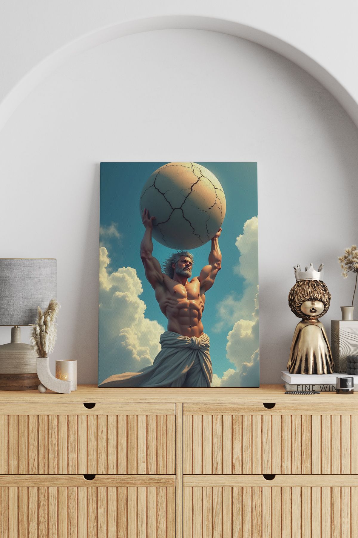 SELMIRA Atlas Tanrısı Kanvas Tablo