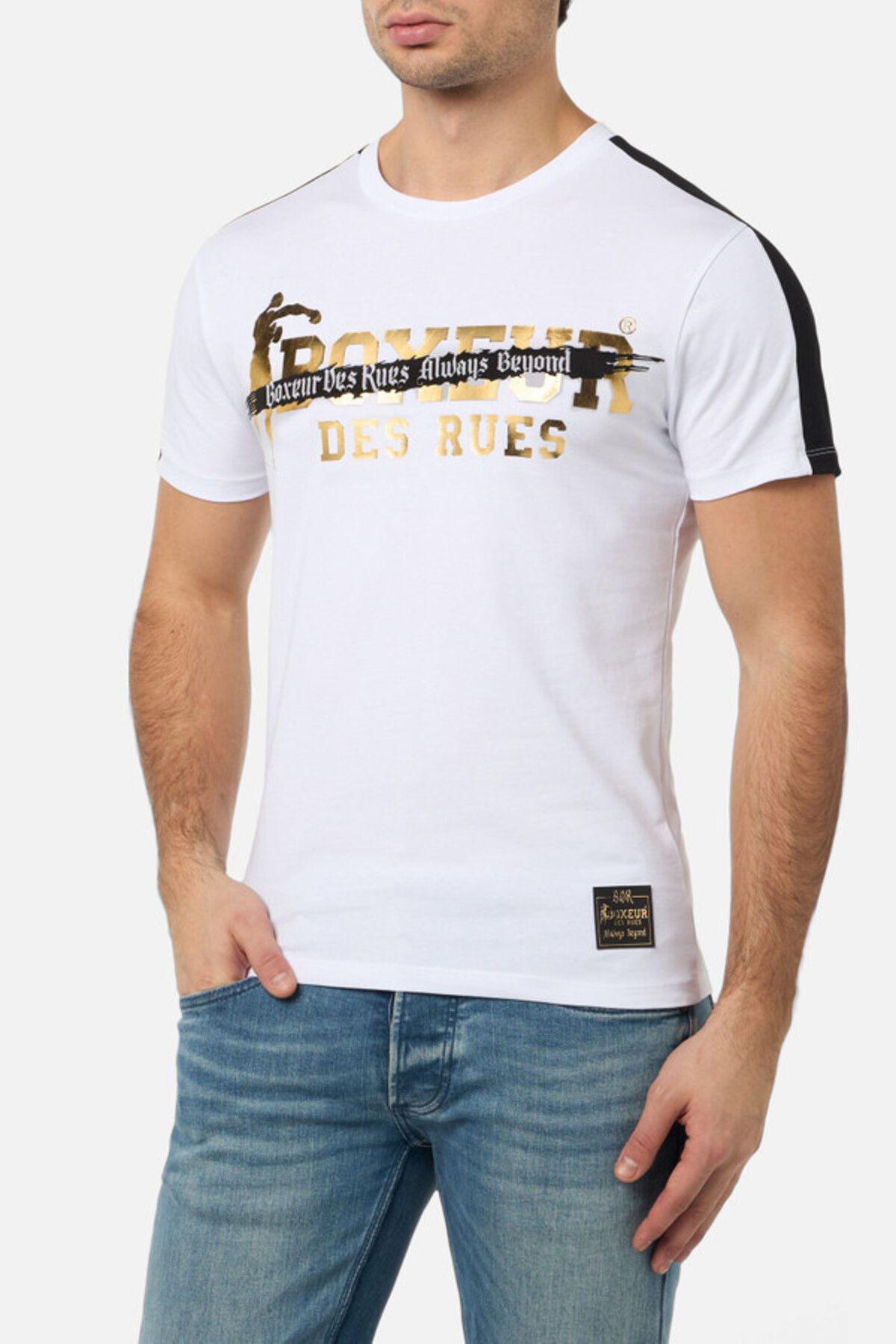 Boxeur Des Rues Vandalism White And Gold T-Shirt White-Gold