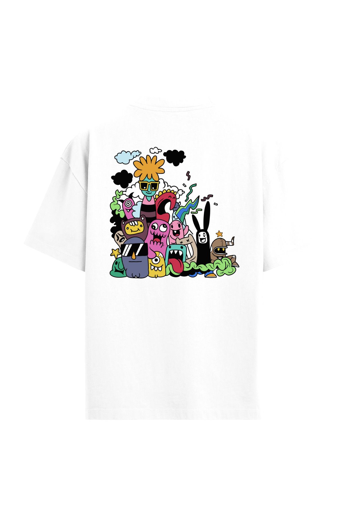 Colermi Monster Party Sırt Baskılı Oversize T-Shirt
