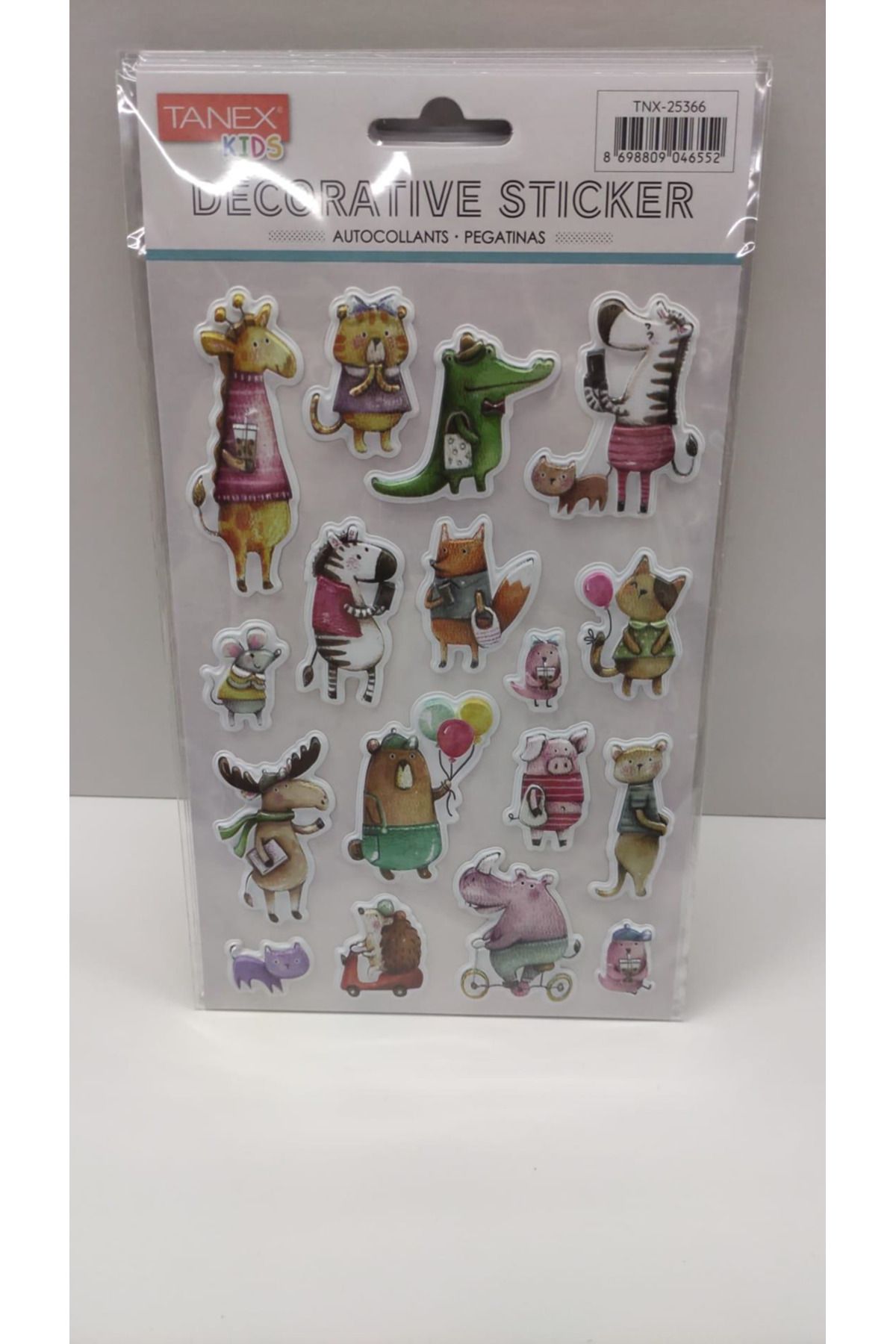 Tanex Sevimli Canlılar Serisi Puffy Etiketi Stickers Tnx-25366