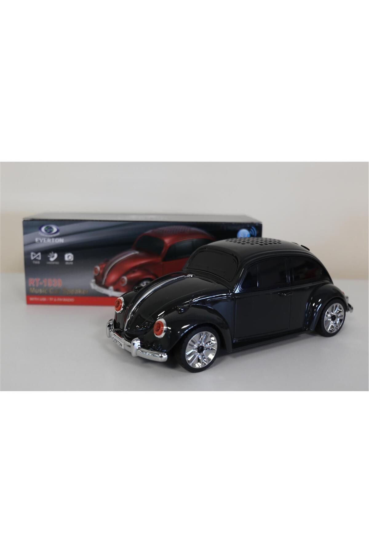 Everton Siyah Arabalı Bluetooth Nostaljik Radyo Fm/Usb/Tf Rt-1939