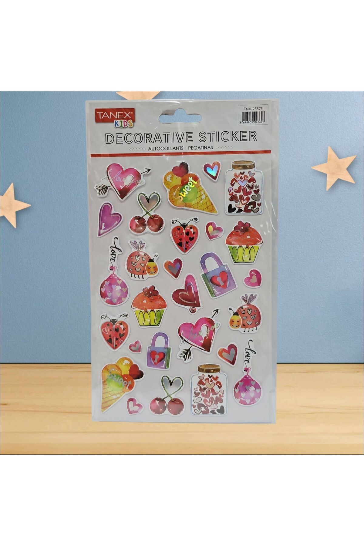 Tanex Kalp Serisi Puffy Etiketi Stickers Tnx-25373