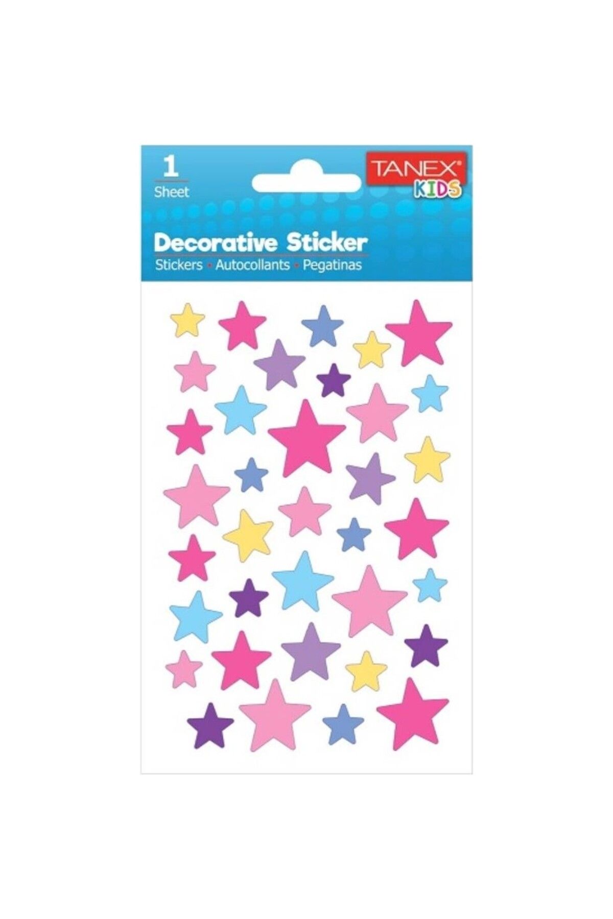 Tanex Eu Puffy Damla Etiket Yıldız Serisi Stickers Tnx-25017