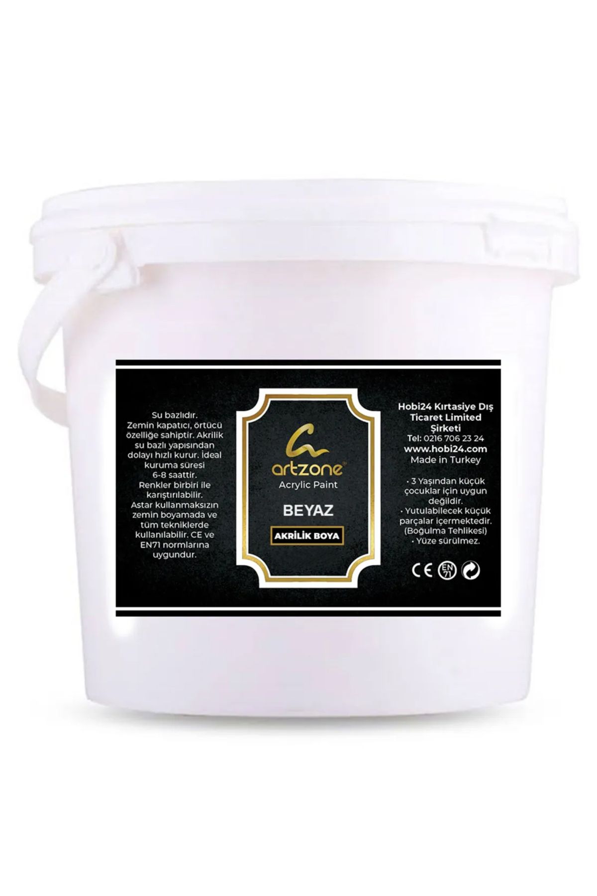 Artzone Akrilik Boya 10 Litre - Beyaz