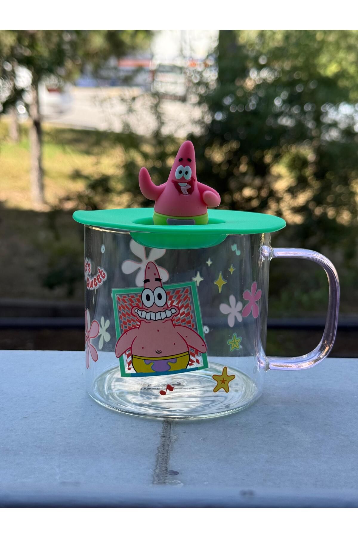 Bakmakistersen Sünger Bob Patrick Yıldız Cam Kupa Bardak Mug Model