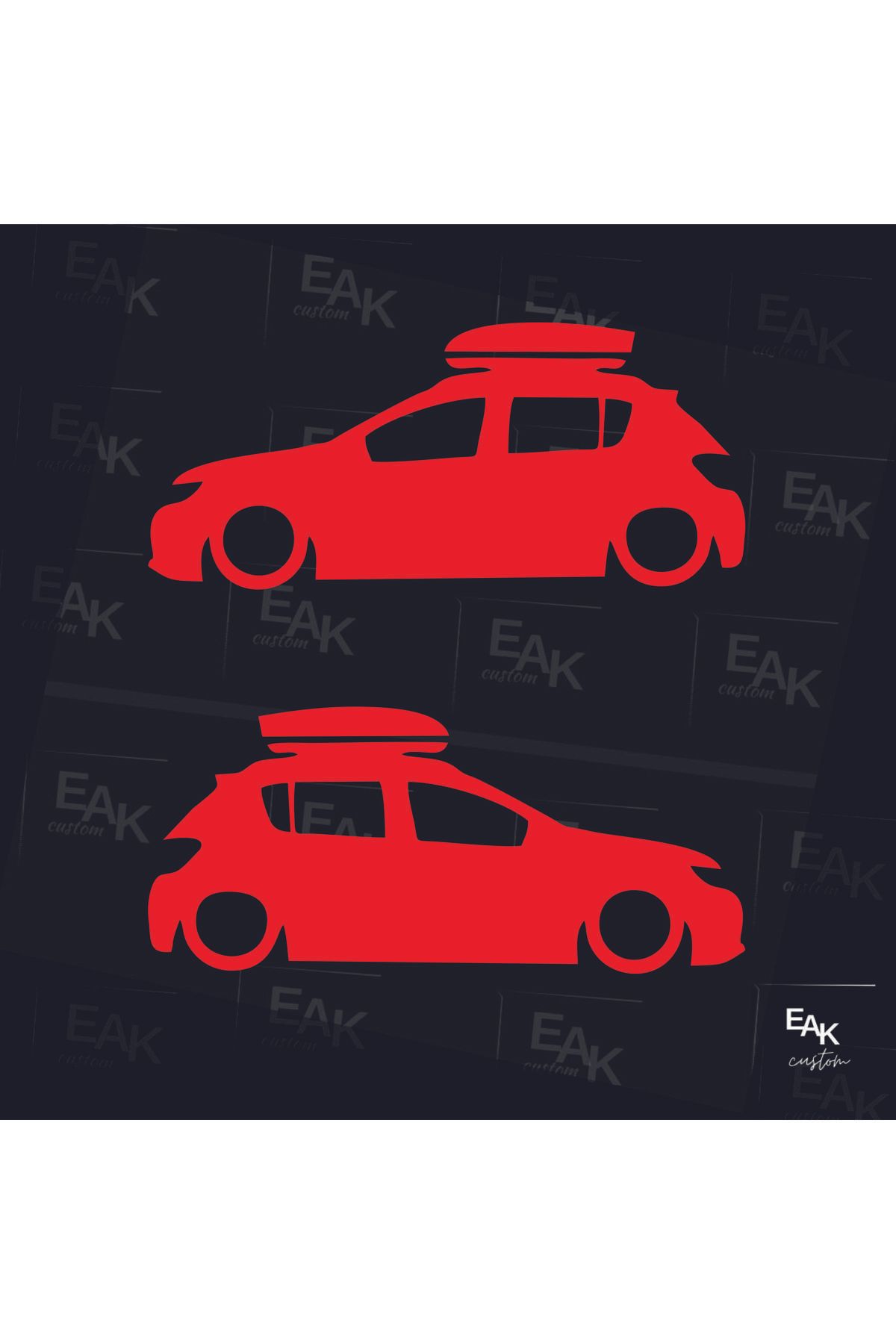 eakcustom DACİA SANDERO STEPWAY oto sticker (18cm x 8cm) (2ADET)