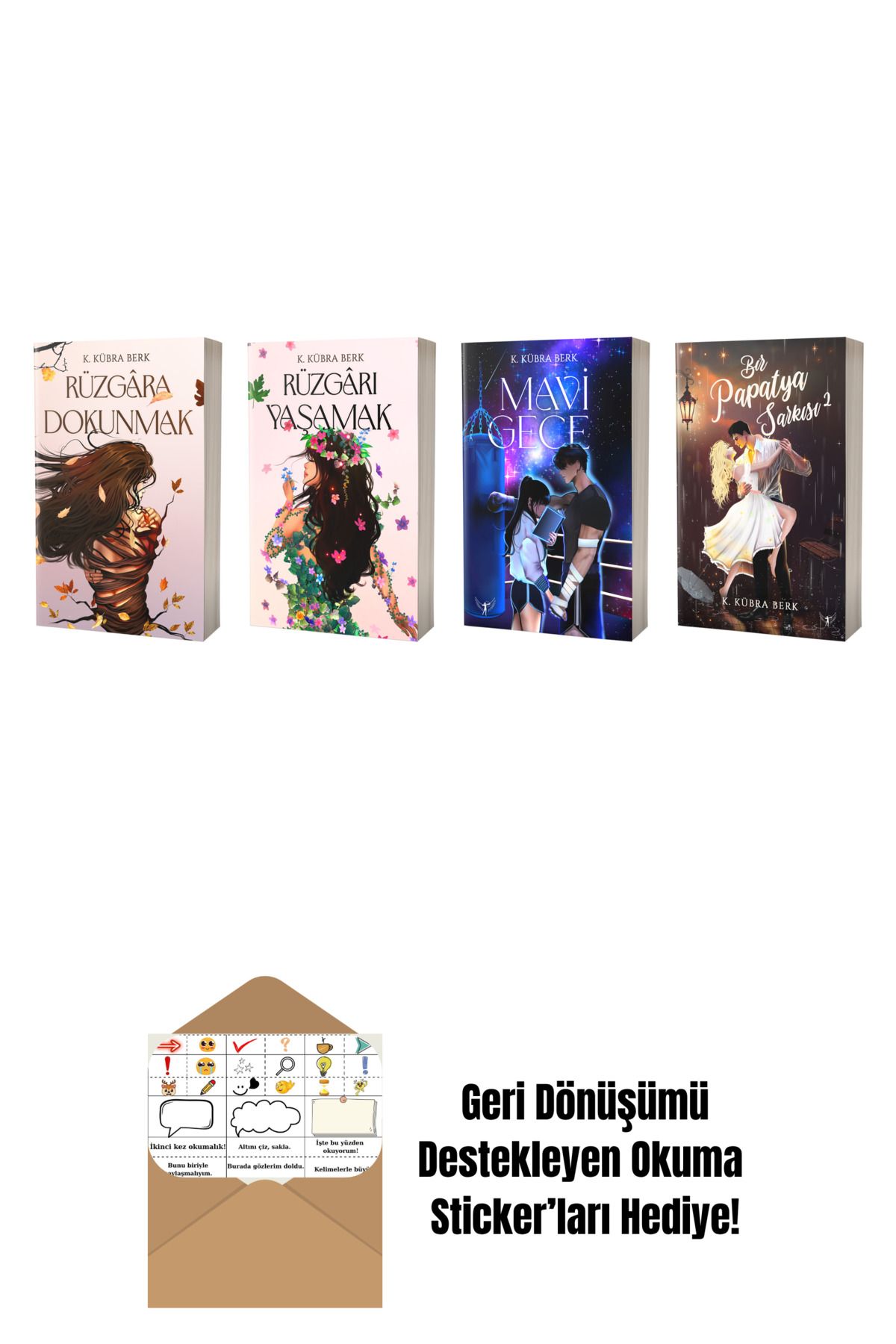 Artemis Yayınları K. Kübra Berk 4 Kitap Set + Okuma Sticker'ları