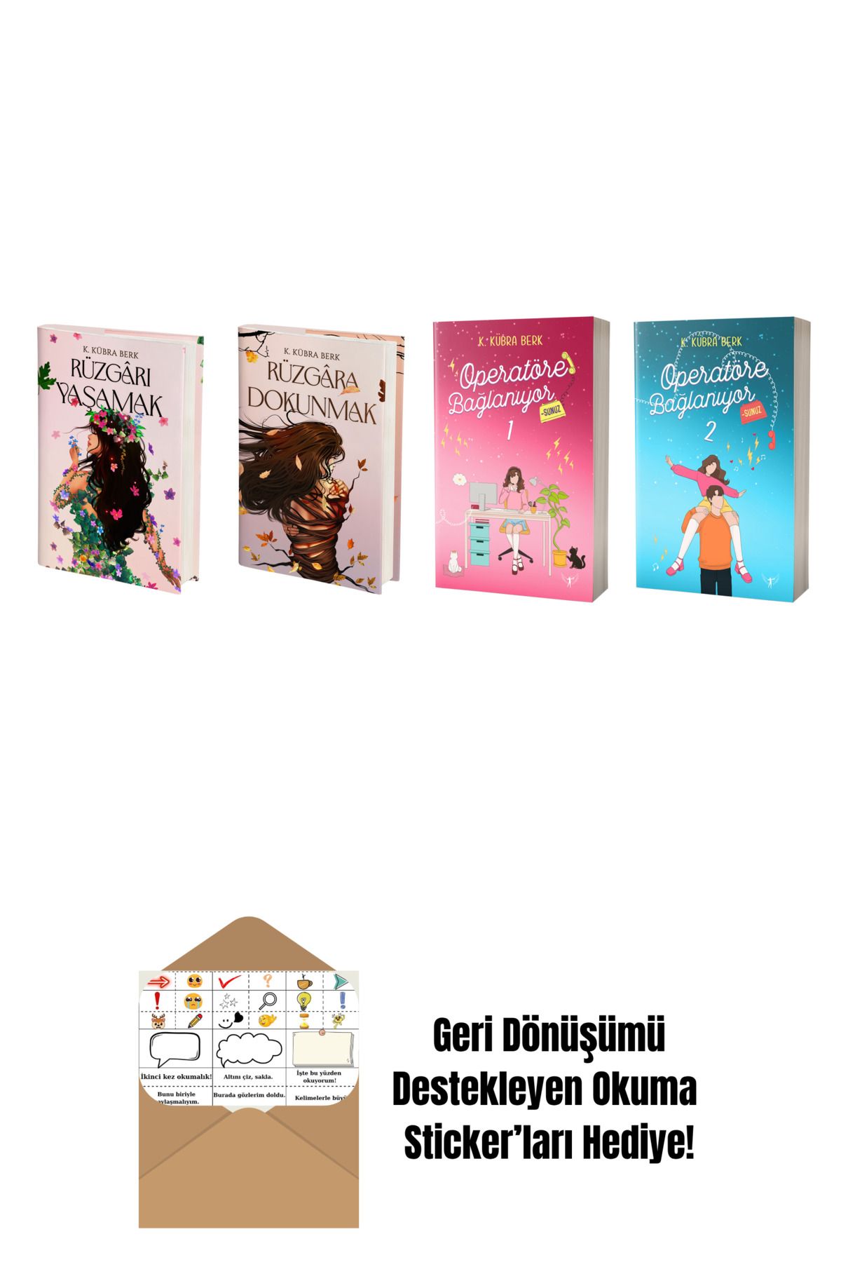 Artemis Yayınları K. Kübra Berk 4 Kitap Set + Okuma Sticker'ları
