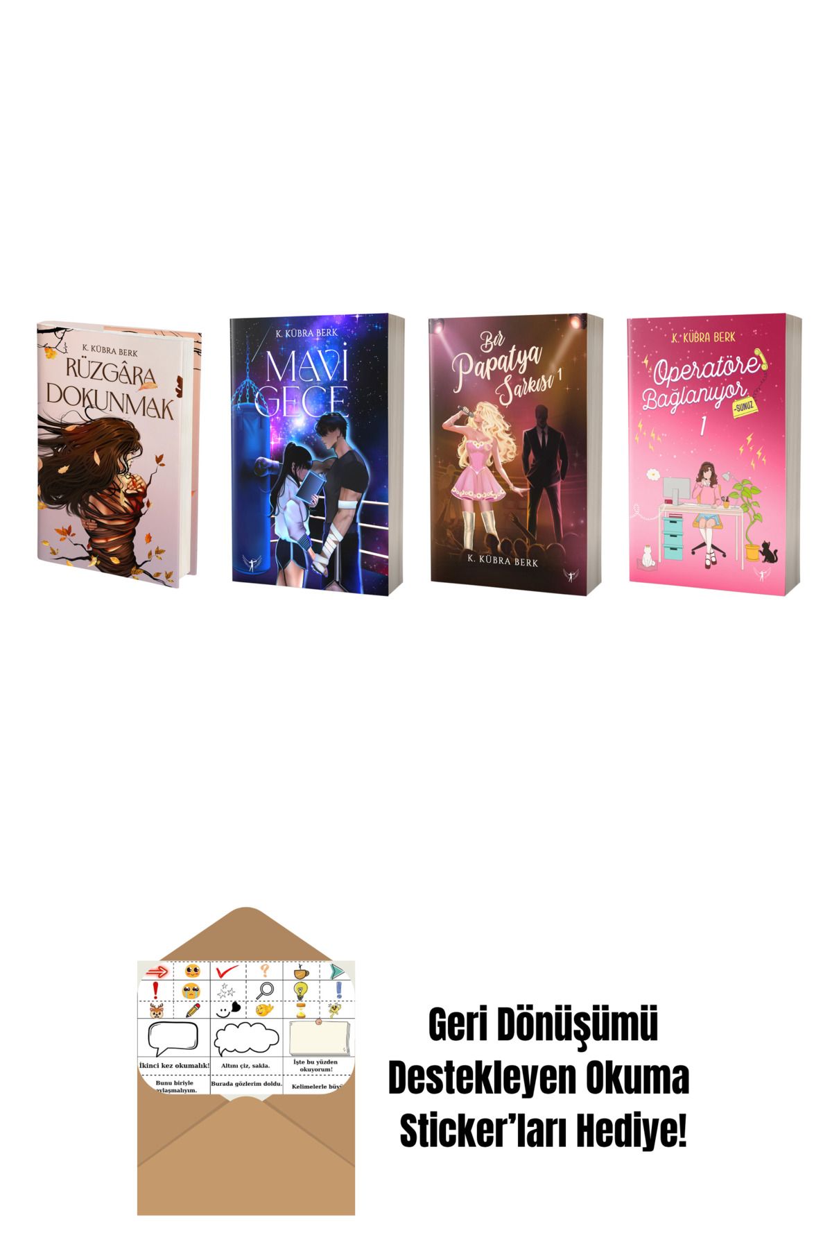 Artemis Yayınları K. Kübra Berk 4 Kitap Set + Okuma Sticker'ları
