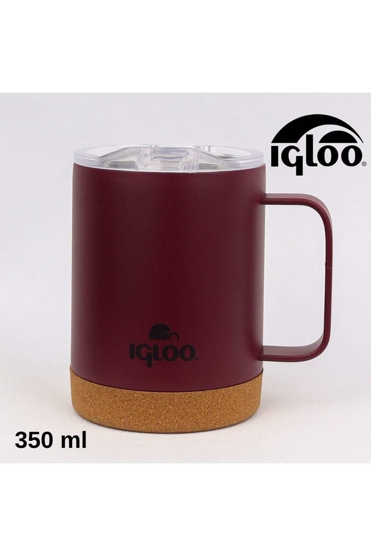 IGLOO Cork Mug 350ml Termos Kupa Bardak Matara KIRMIZI