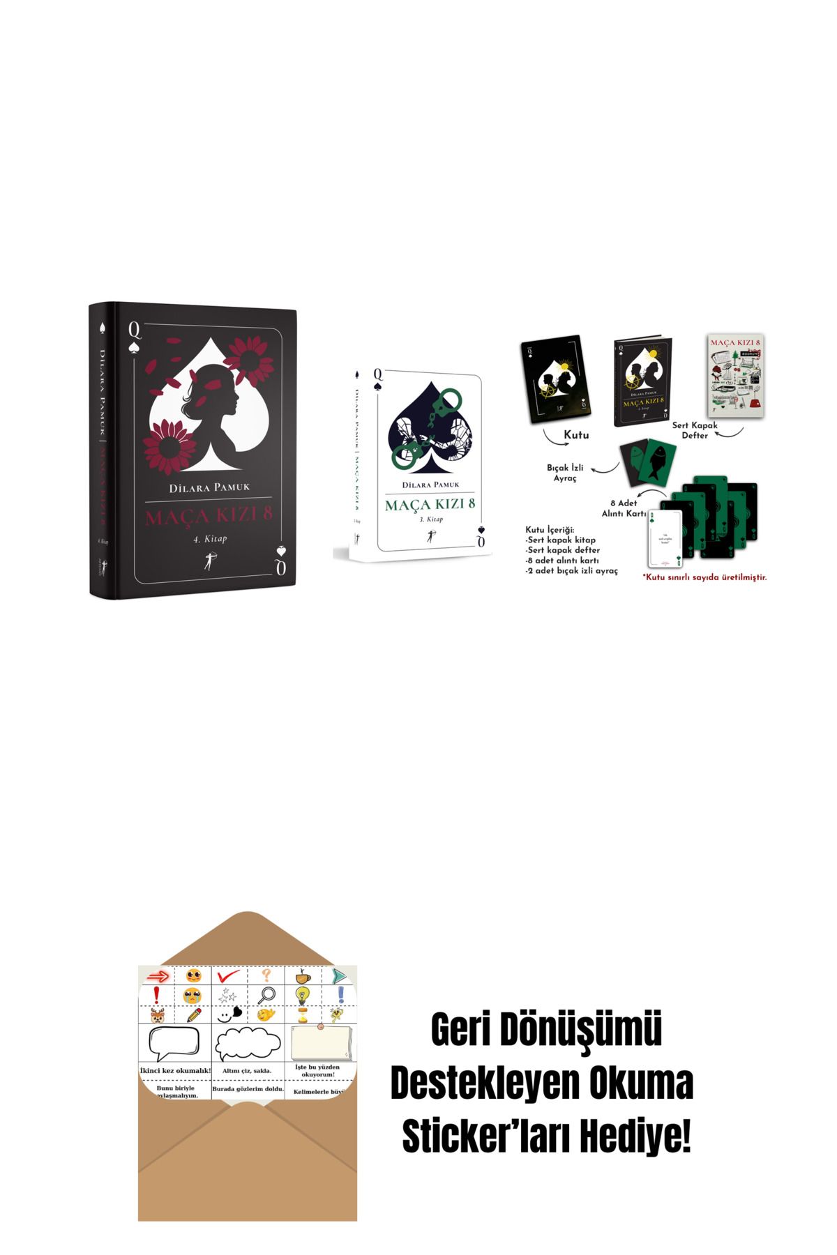Artemis Yayınları Dilara Pamuk 3 Kitap Set + Okuma Sticker'ları