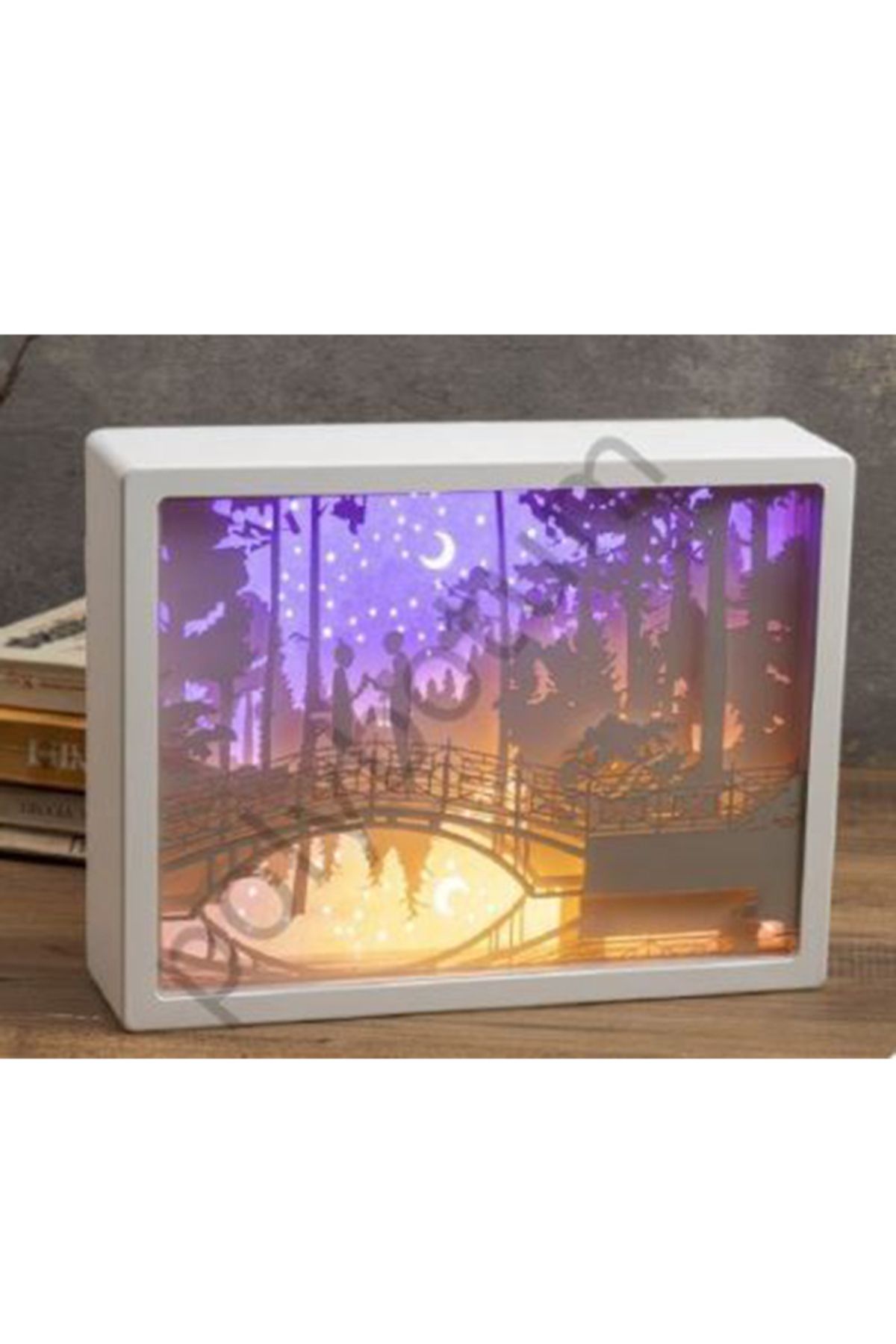 POLYBOTUM LED Işıklı Dekoratif Çerçeve – Fotoğraflı Gece Lambası & Hediye Seçeneği