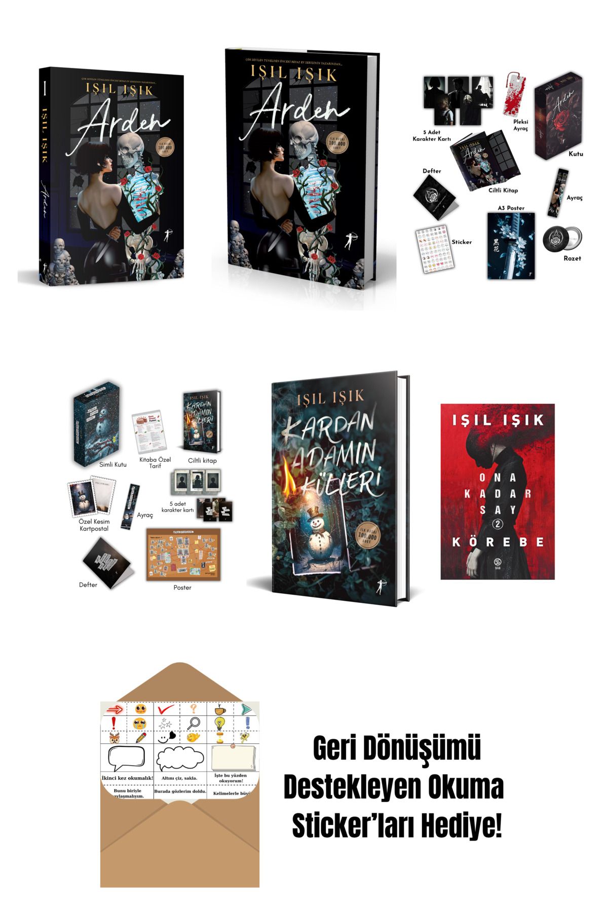 Artemis Yayınları Işıl Işık 6 Kitap Set + Okuma Sticker'ları