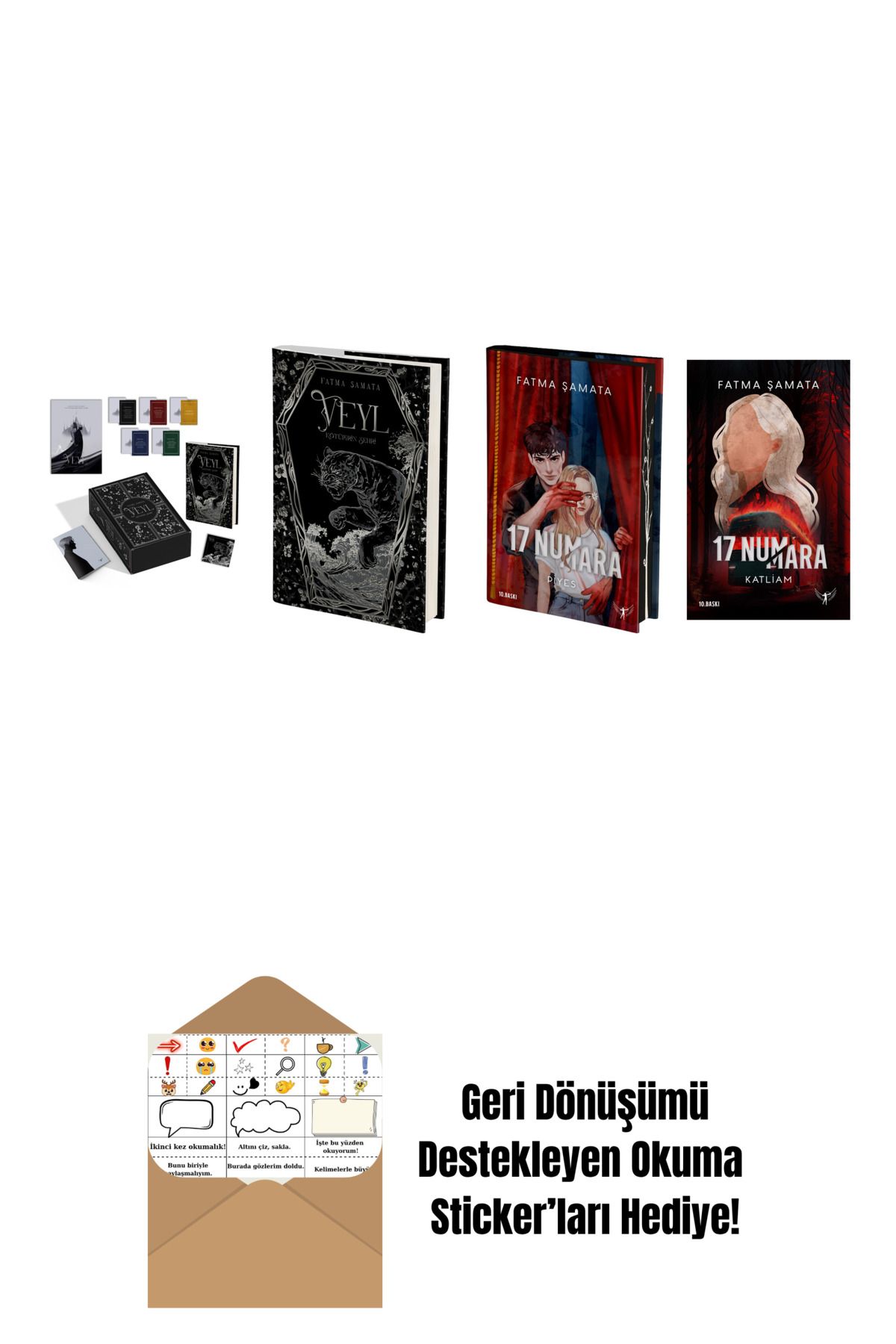 Artemis Yayınları Fatma Şamata 4 Kitap Set + Okuma Sticker'ları