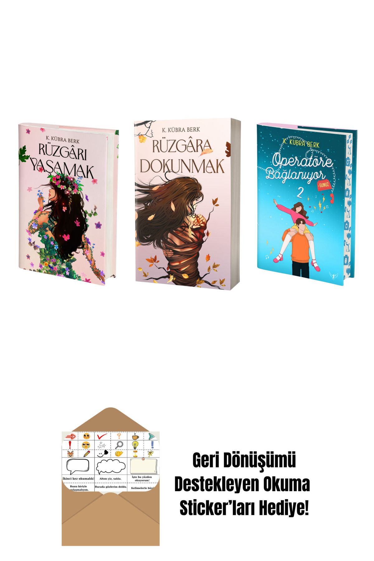Artemis Yayınları K. Kübra Berk 3 Kitap Set + Okuma Sticker'ları