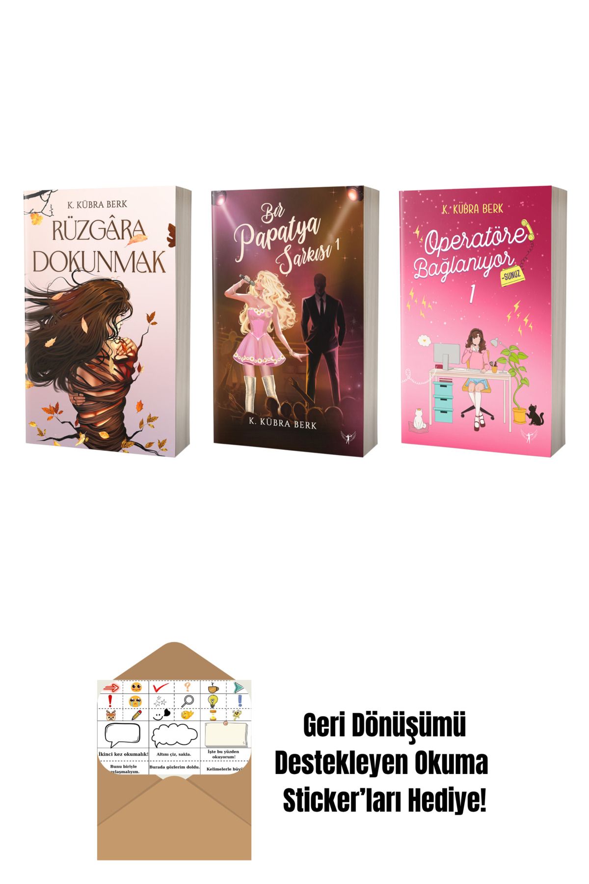 Artemis Yayınları K. Kübra Berk 3 Kitap Set + Okuma Sticker'ları