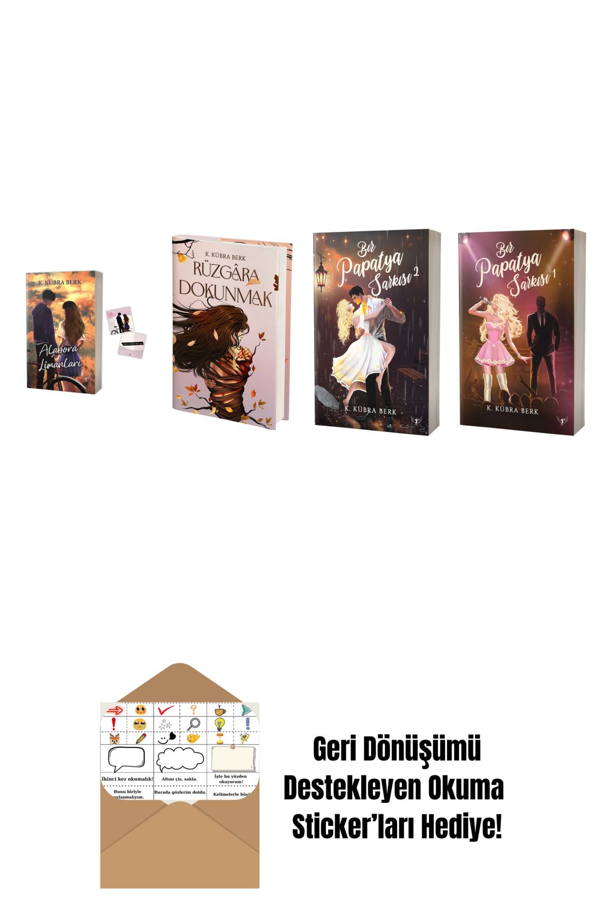 Artemis Yayınları K. Kübra Berk 4 Kitap Set + Okuma Sticker'ları