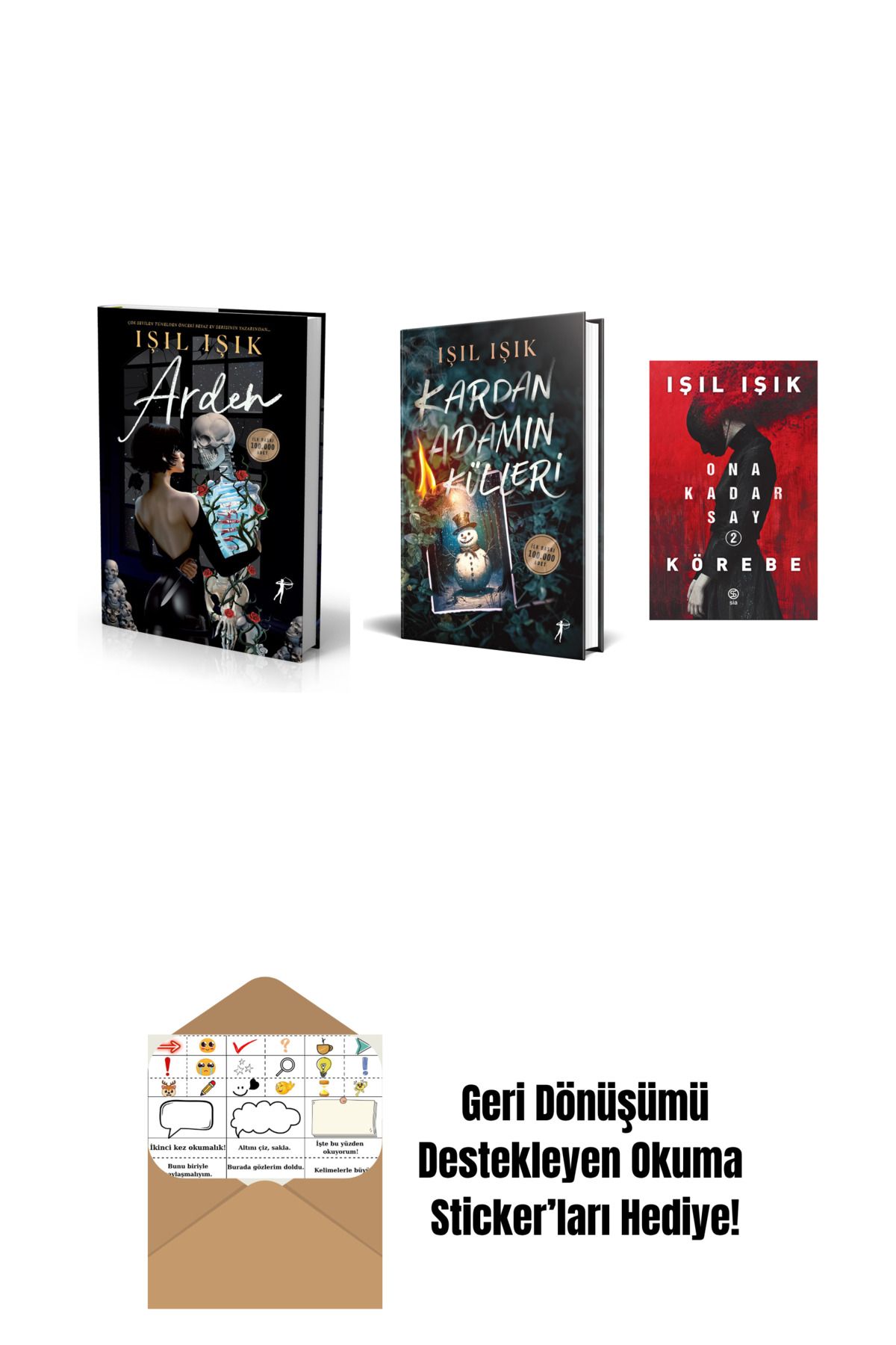 Artemis Yayınları Işıl Işık 3 Kitap Set + Okuma Sticker'ları