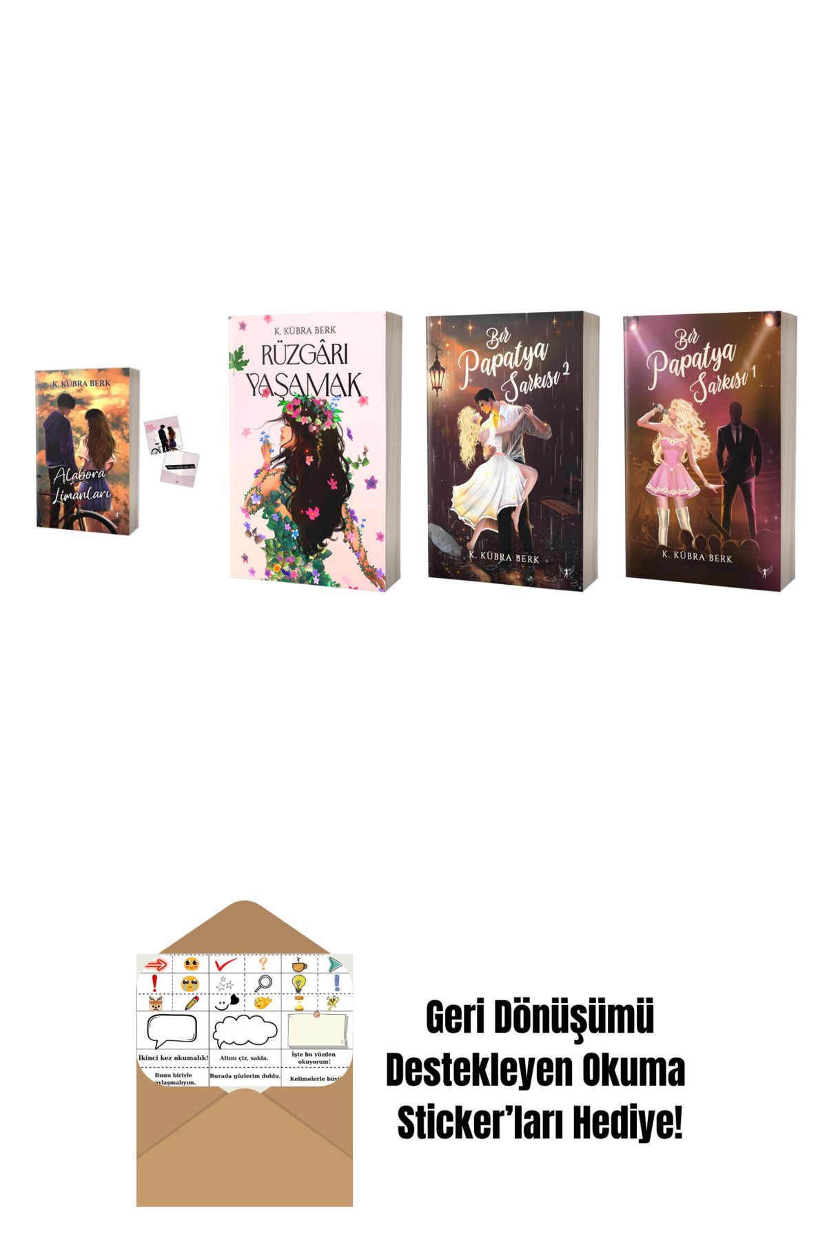 Artemis Yayınları K. Kübra Berk 4 Kitap Set + Okuma Sticker'ları