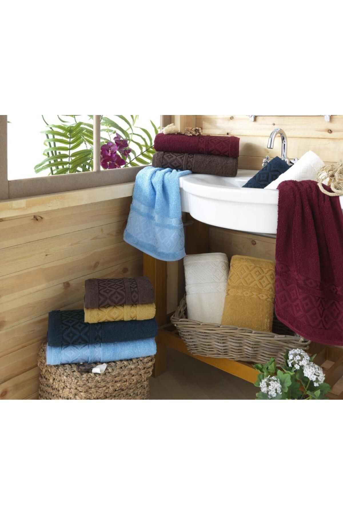 Şıkel 50x90 El ve Yüz Havlusu 6'lı Cotton Prizma