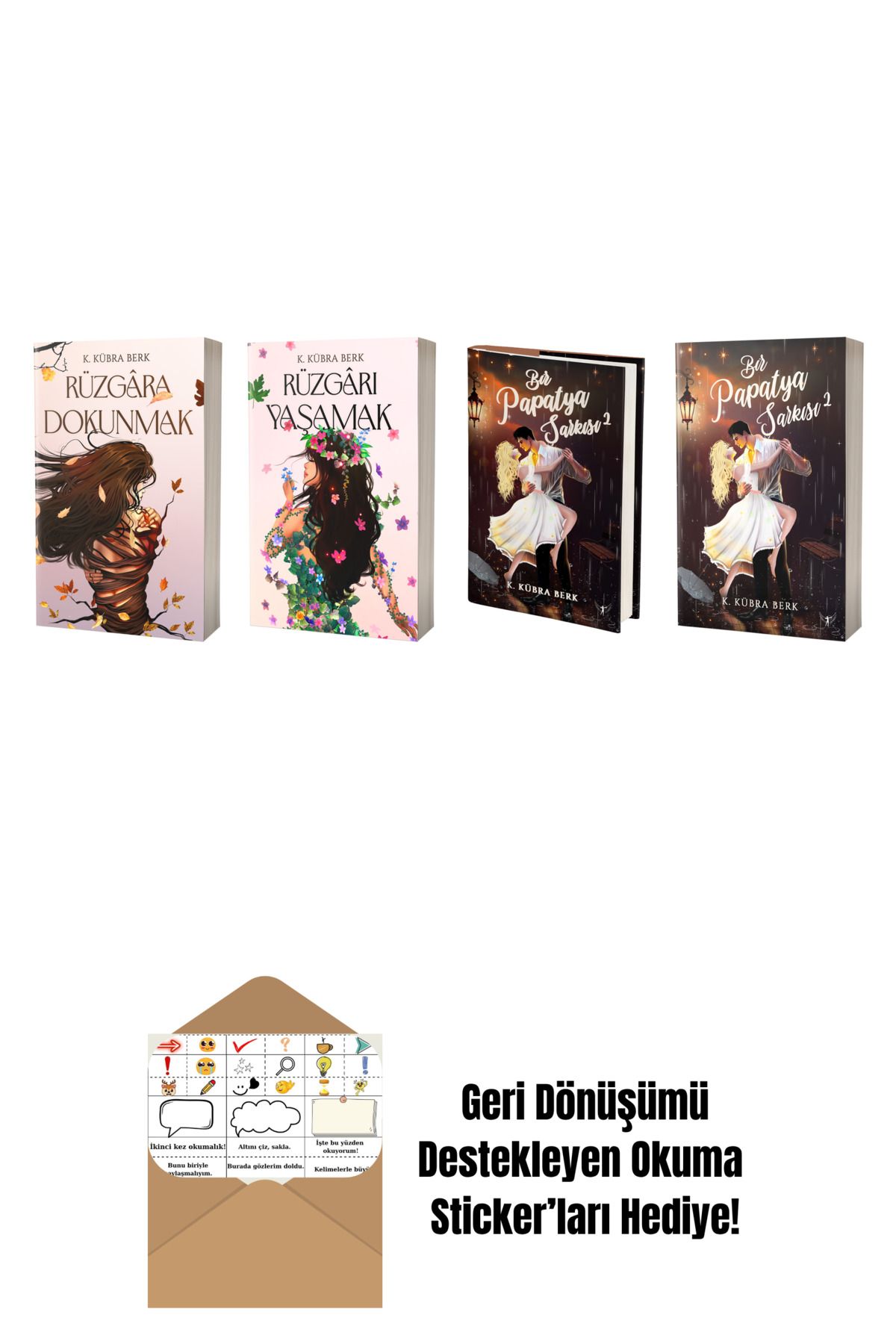 Artemis Yayınları K. Kübra Berk 4 Kitap Set + Okuma Sticker'ları