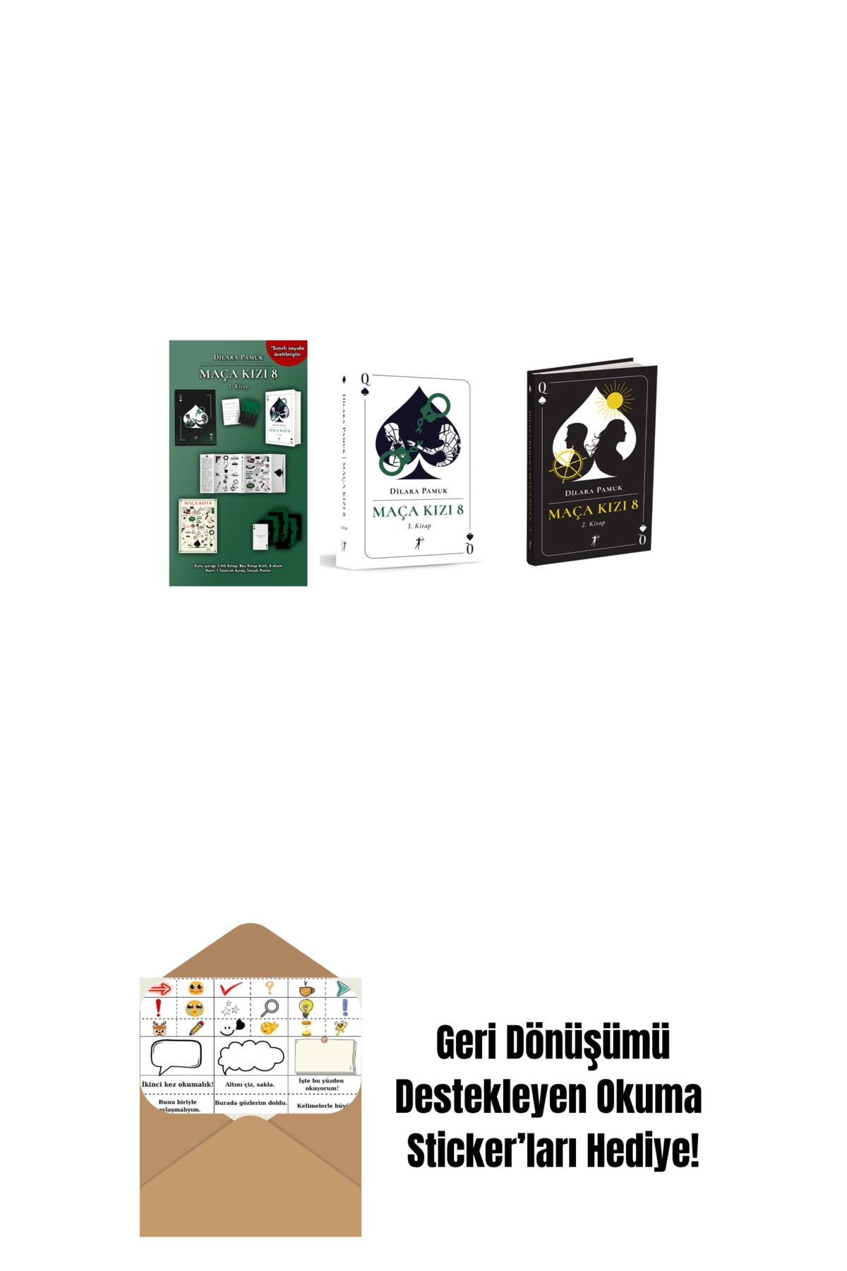 Artemis Yayınları Dilara Pamuk 3 Kitap Set + Okuma Sticker'ları