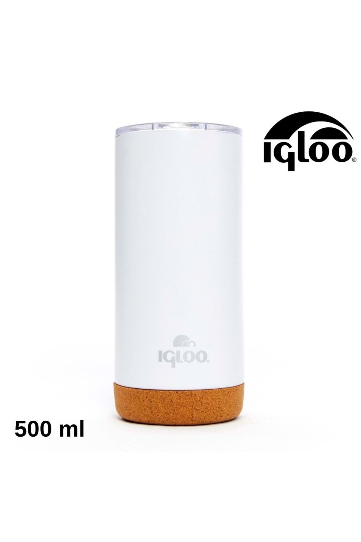 IGLOO Cork Mug 500ml Termos Kupa Bardak Matara BEYAZ