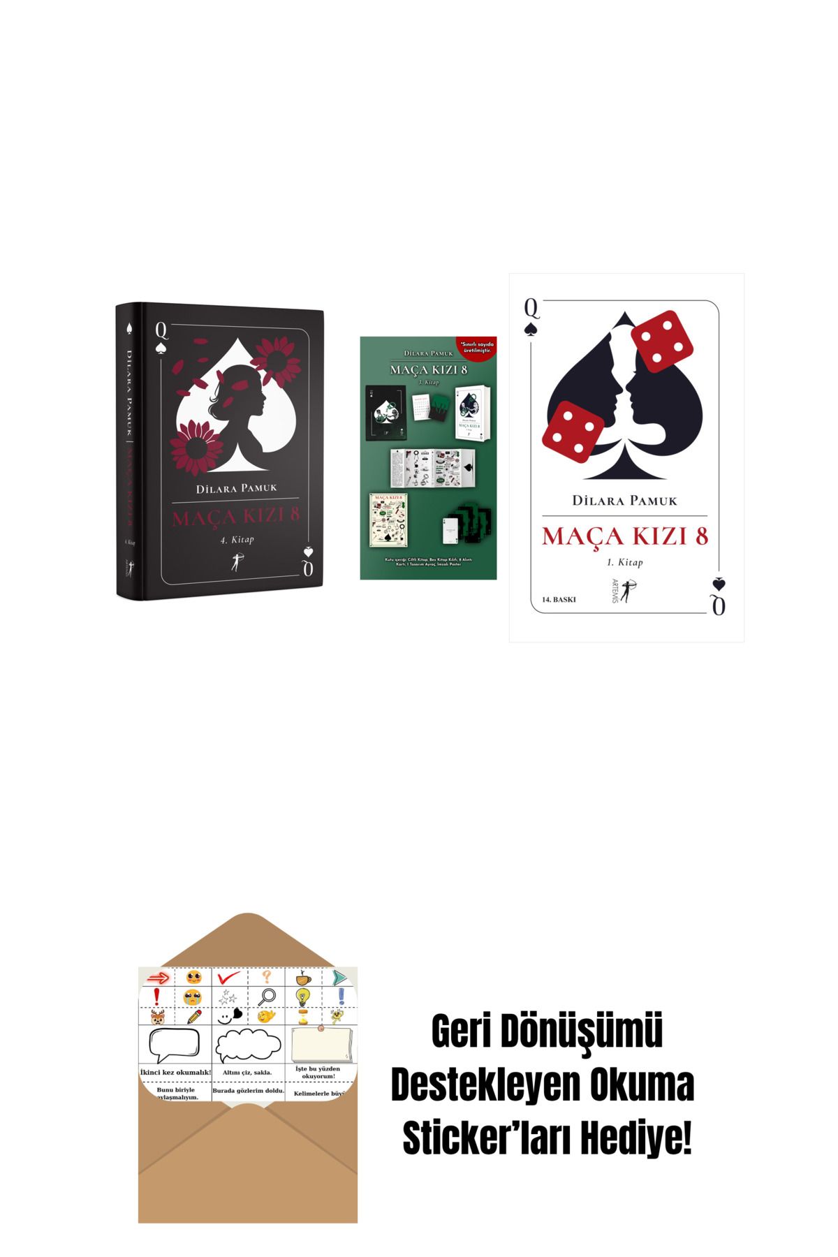 Artemis Yayınları Dilara Pamuk 3 Kitap Set + Okuma Sticker'ları