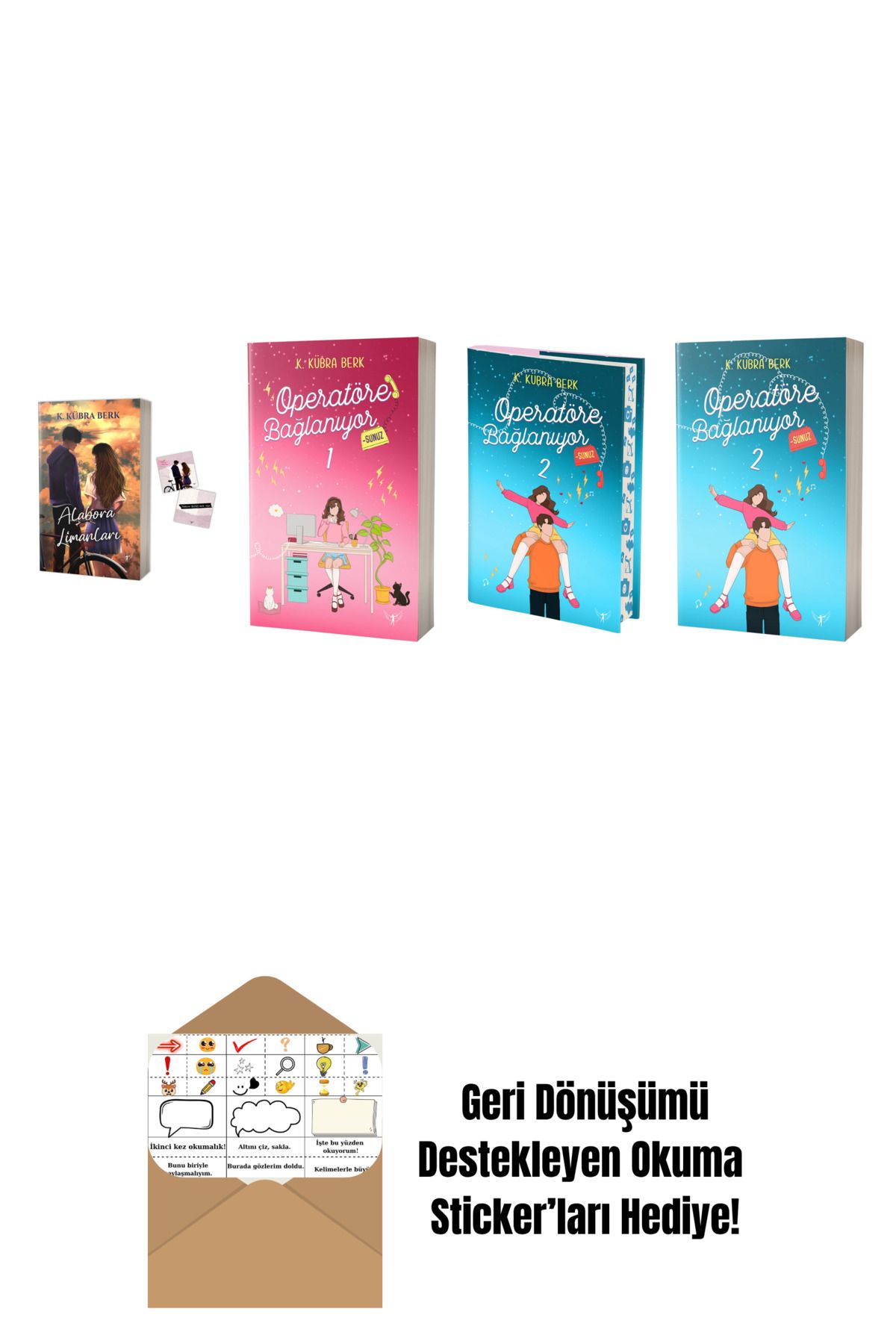 Artemis Yayınları K. Kübra Berk 4 Kitap Set + Okuma Sticker'ları