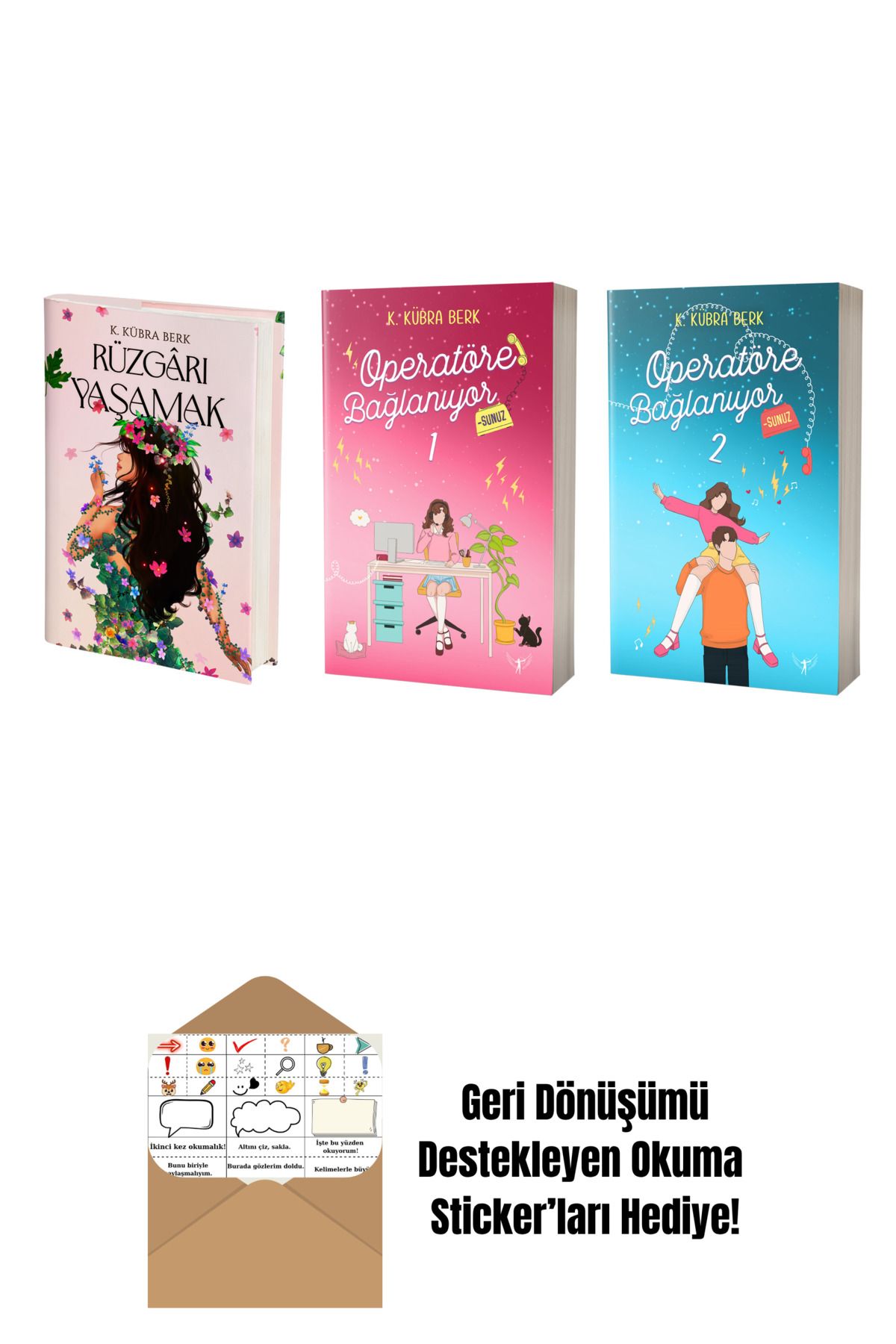 Artemis Yayınları K. Kübra Berk 3 Kitap Set + Okuma Sticker'ları