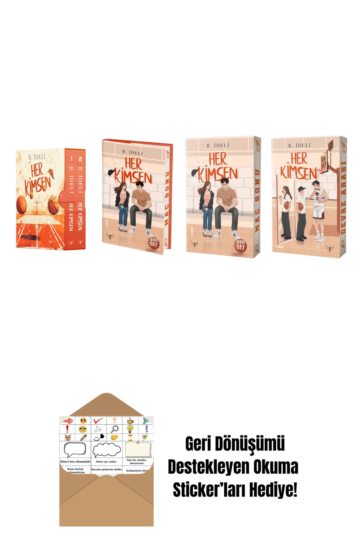 Artemis Yayınları R. İdeli 4 Kitap Set + Okuma Sticker'ları