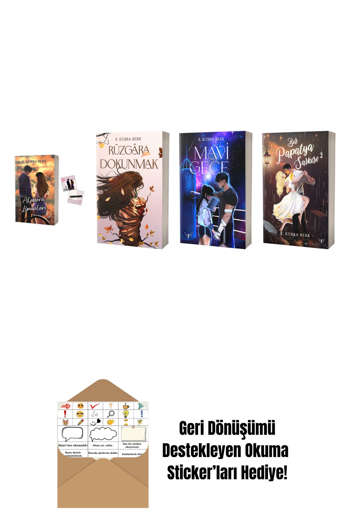 Artemis Yayınları K. Kübra Berk 4 Kitap Set + Okuma Sticker'ları