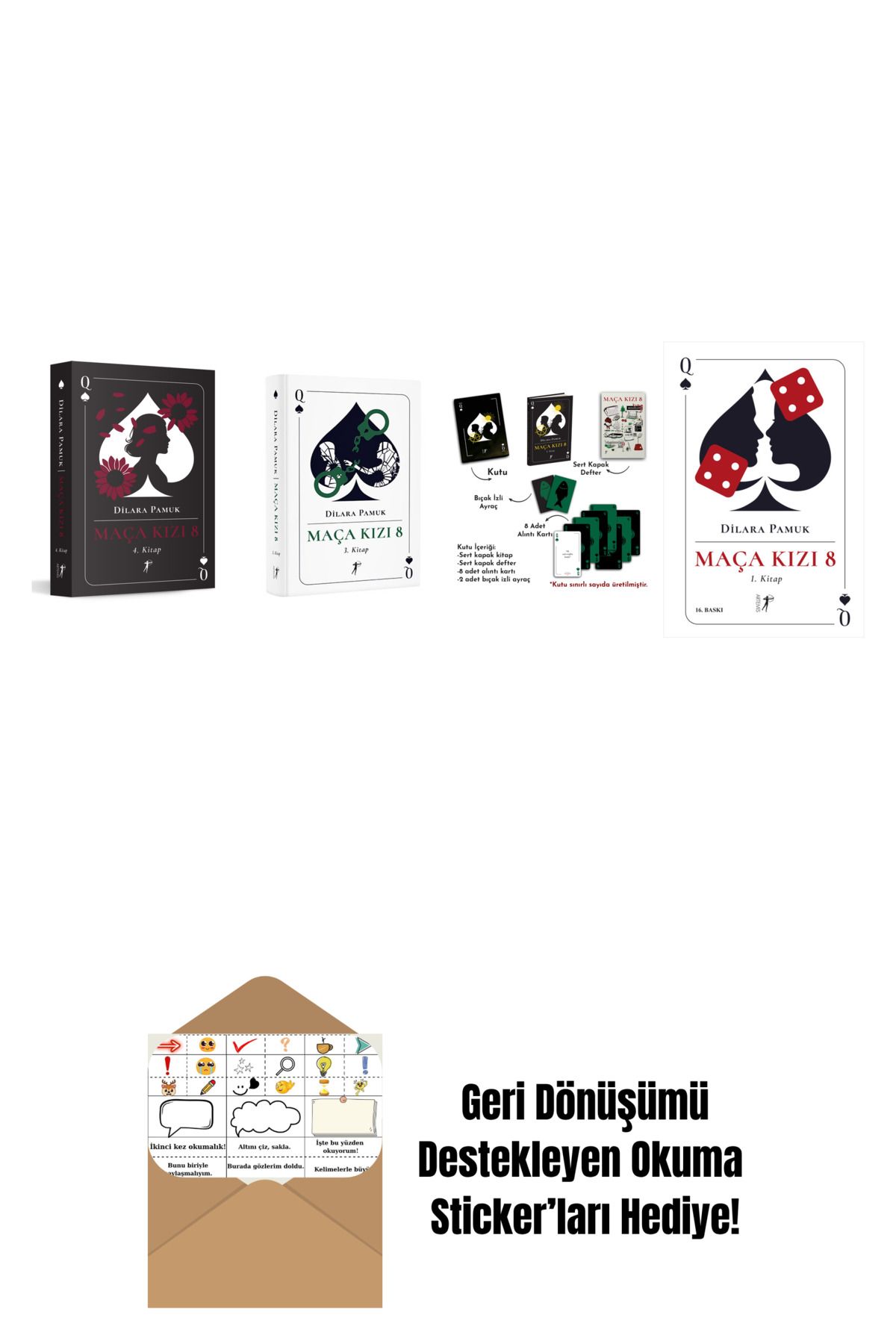 Artemis Yayınları Dilara Pamuk 4 Kitap Set + Okuma Sticker'ları