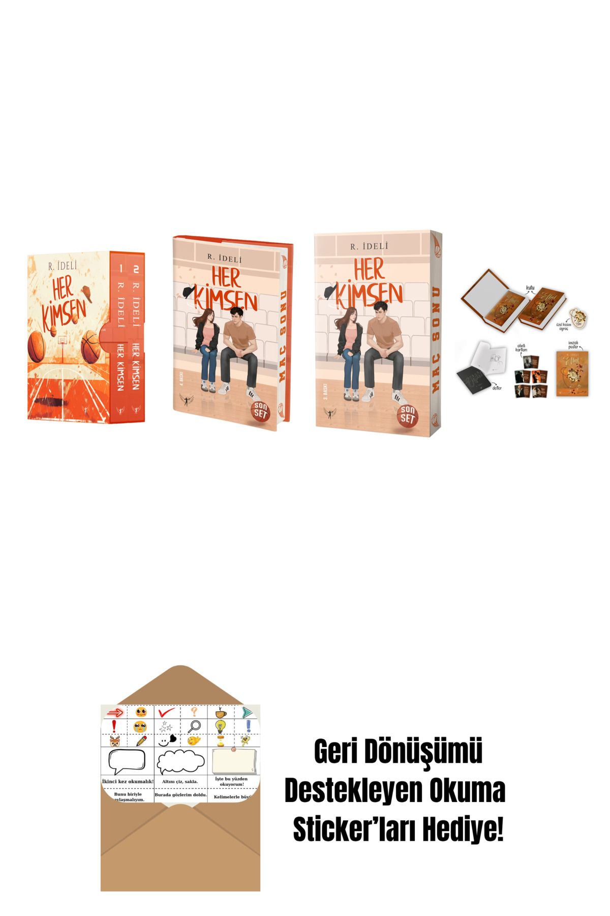Artemis Yayınları R. İdeli 4 Kitap Set + Okuma Sticker'ları