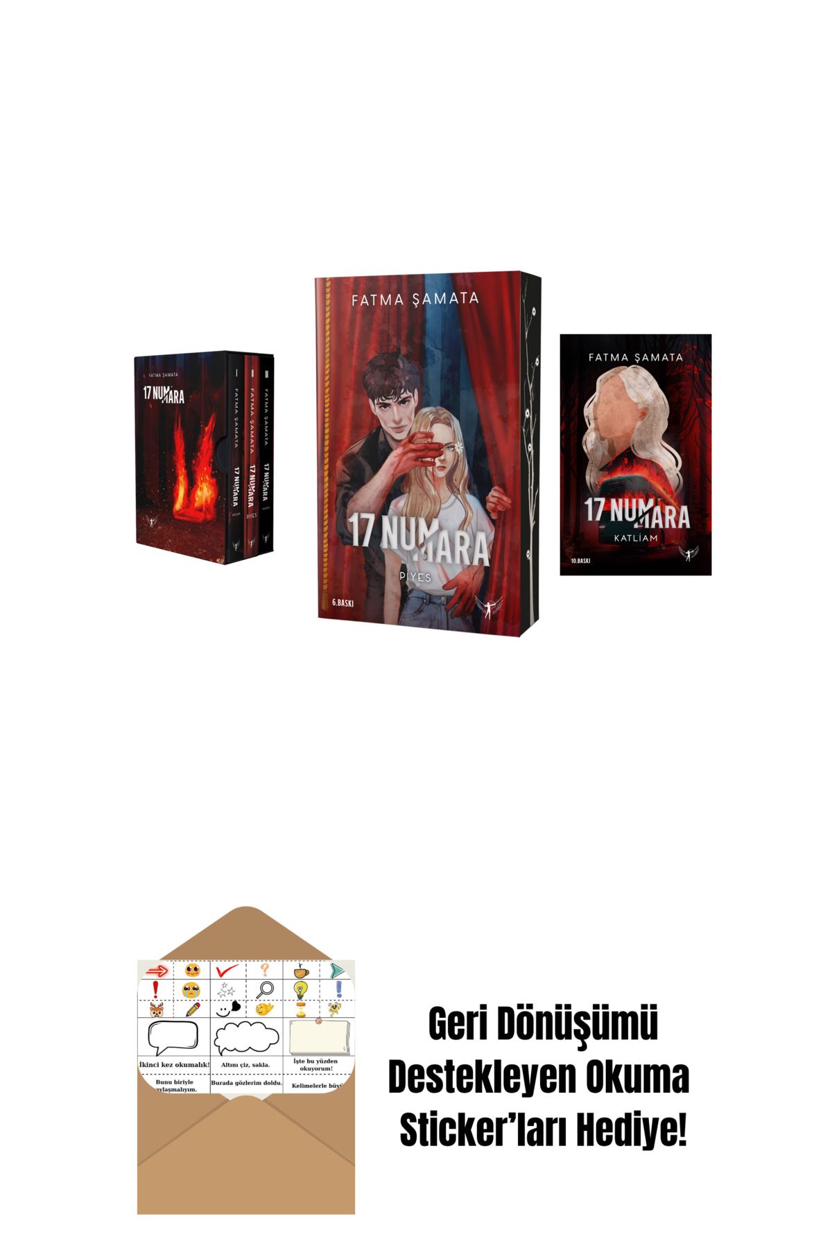 Artemis Yayınları Fatma Şamata 3 Kitap Set + Okuma Sticker'ları
