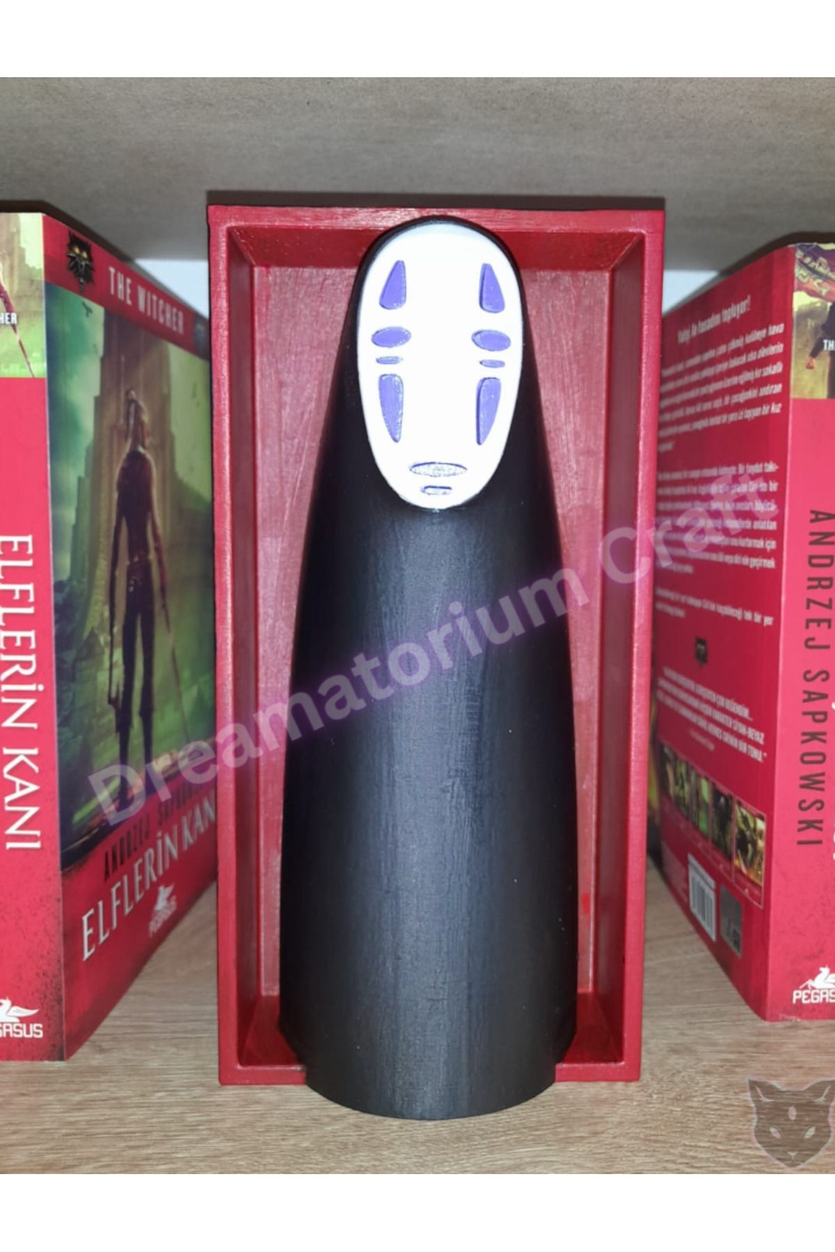 Dreamatorium Craft Studio Ghibli No Face Kaonashi Book Nook Kitap Tutucu