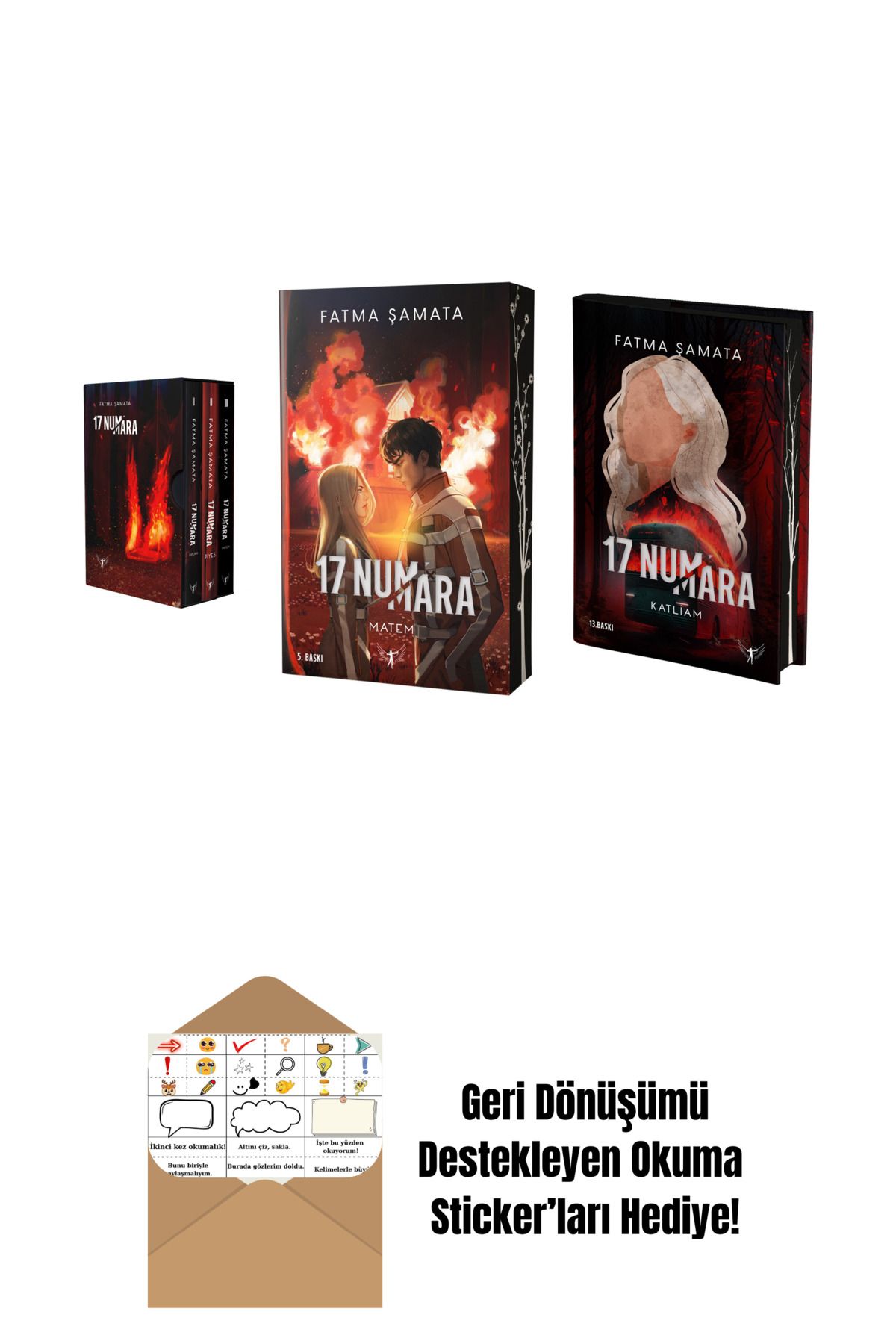 Artemis Yayınları Fatma Şamata 3 Kitap Set + Okuma Sticker'ları