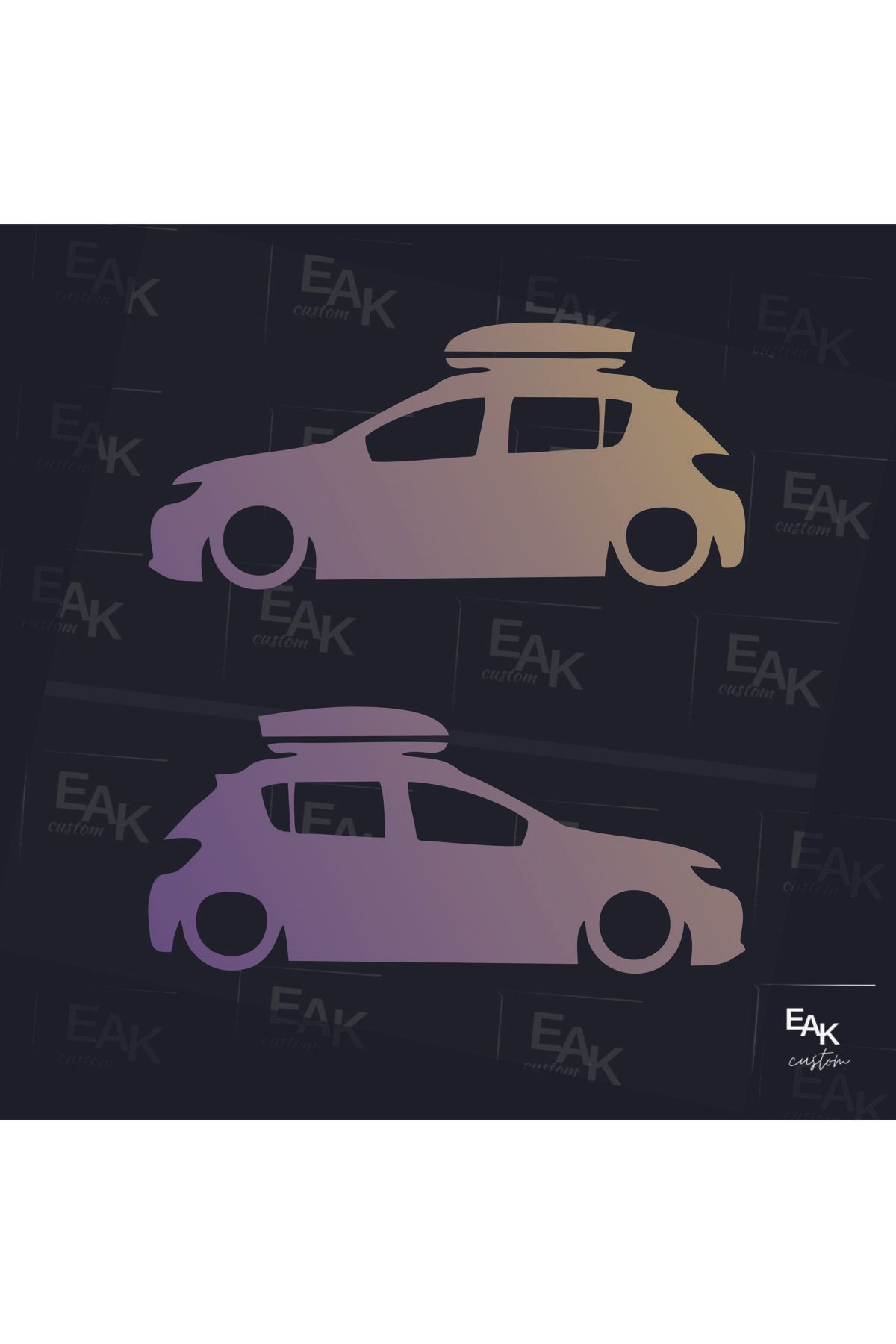 eakcustom DACİA SANDERO STEPWAY oto sticker (18cm x 8cm) (2ADET)