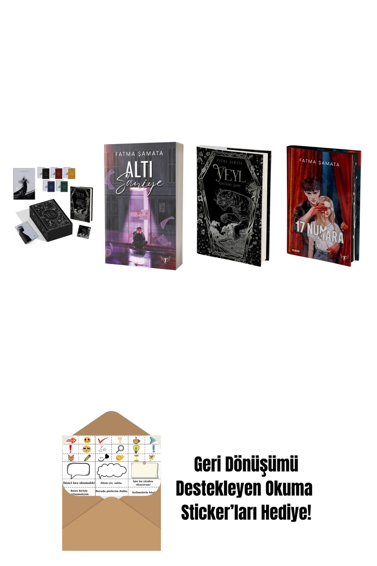 Artemis Yayınları Fatma Şamata 4 Kitap Set + Okuma Sticker'ları