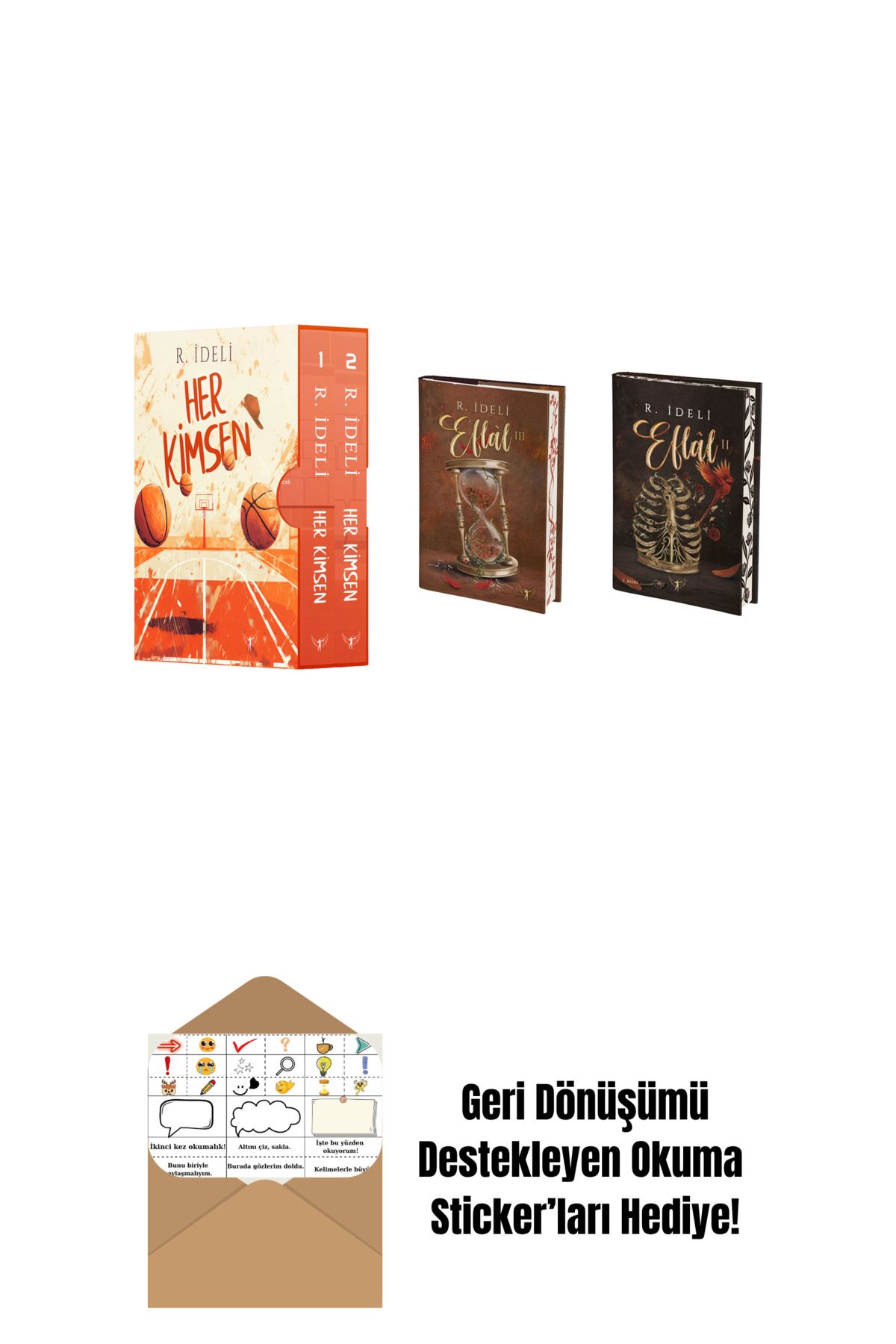 Artemis Yayınları R. İdeli 3 Kitap Set + Okuma Sticker'ları