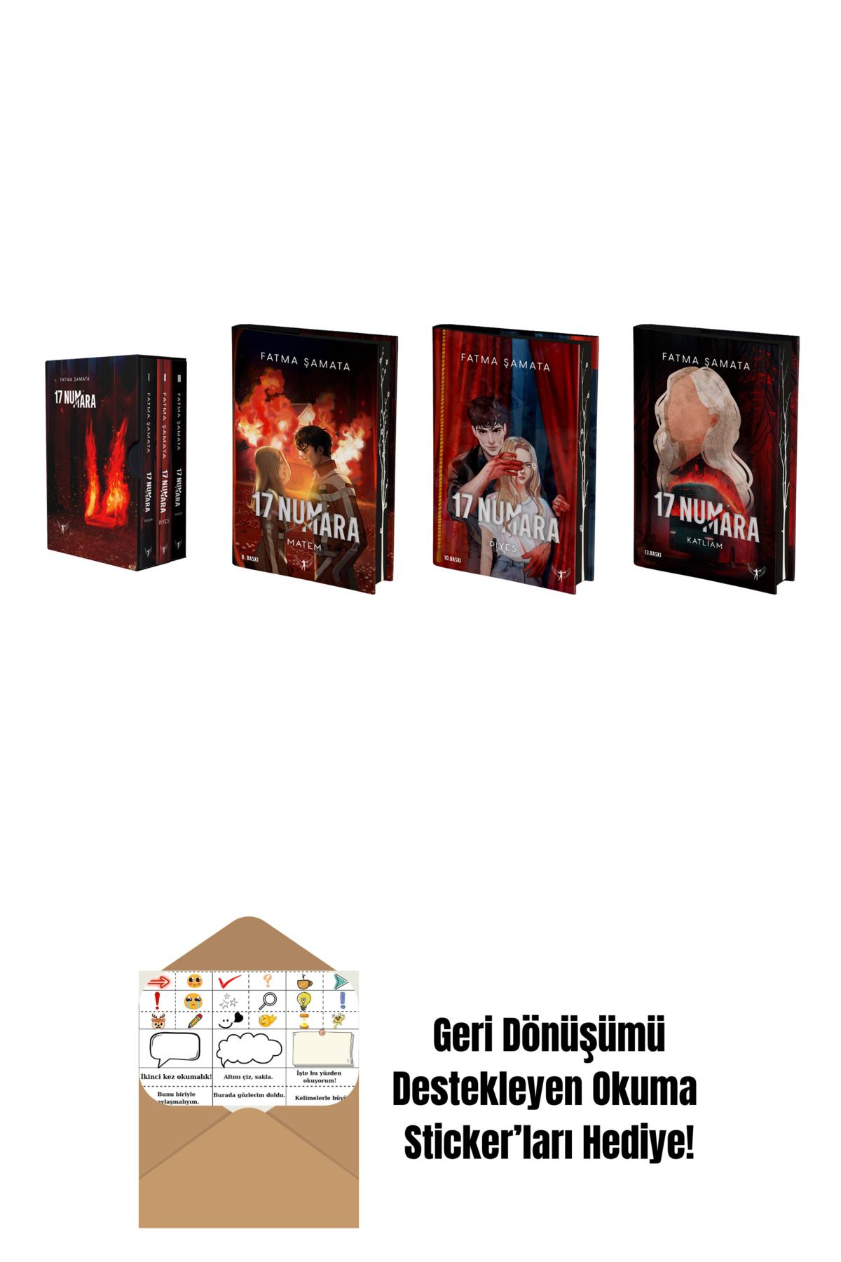 Artemis Yayınları Fatma Şamata 4 Kitap Set + Okuma Sticker'ları