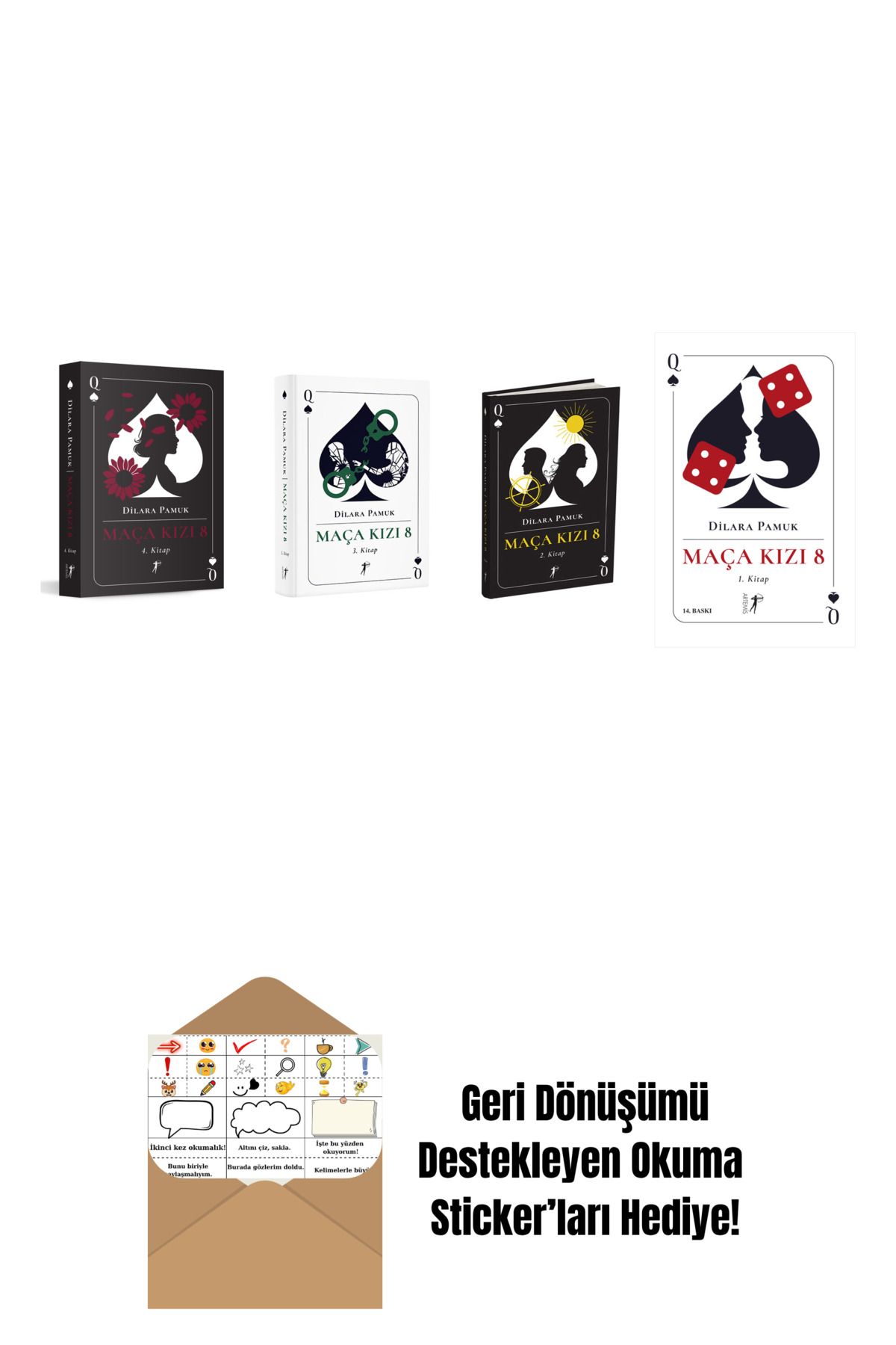 Artemis Yayınları Dilara Pamuk 4 Kitap Set + Okuma Sticker'ları