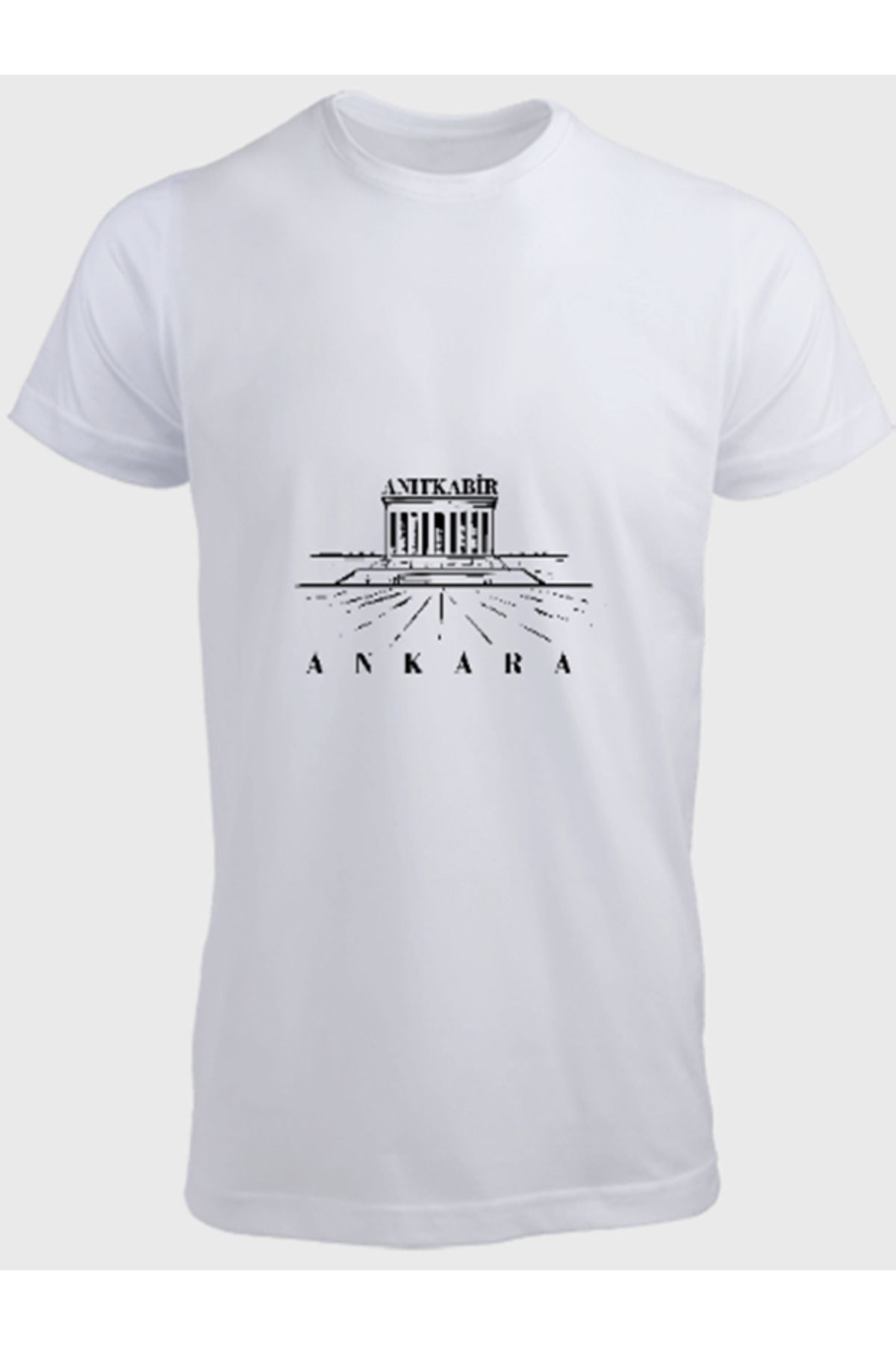 Ayka Unisex Erkek/Kadın Kişiye MEMLEKET'İNE Özel Baskılı Pamuklu Bisiklet Yaka T-Shirt