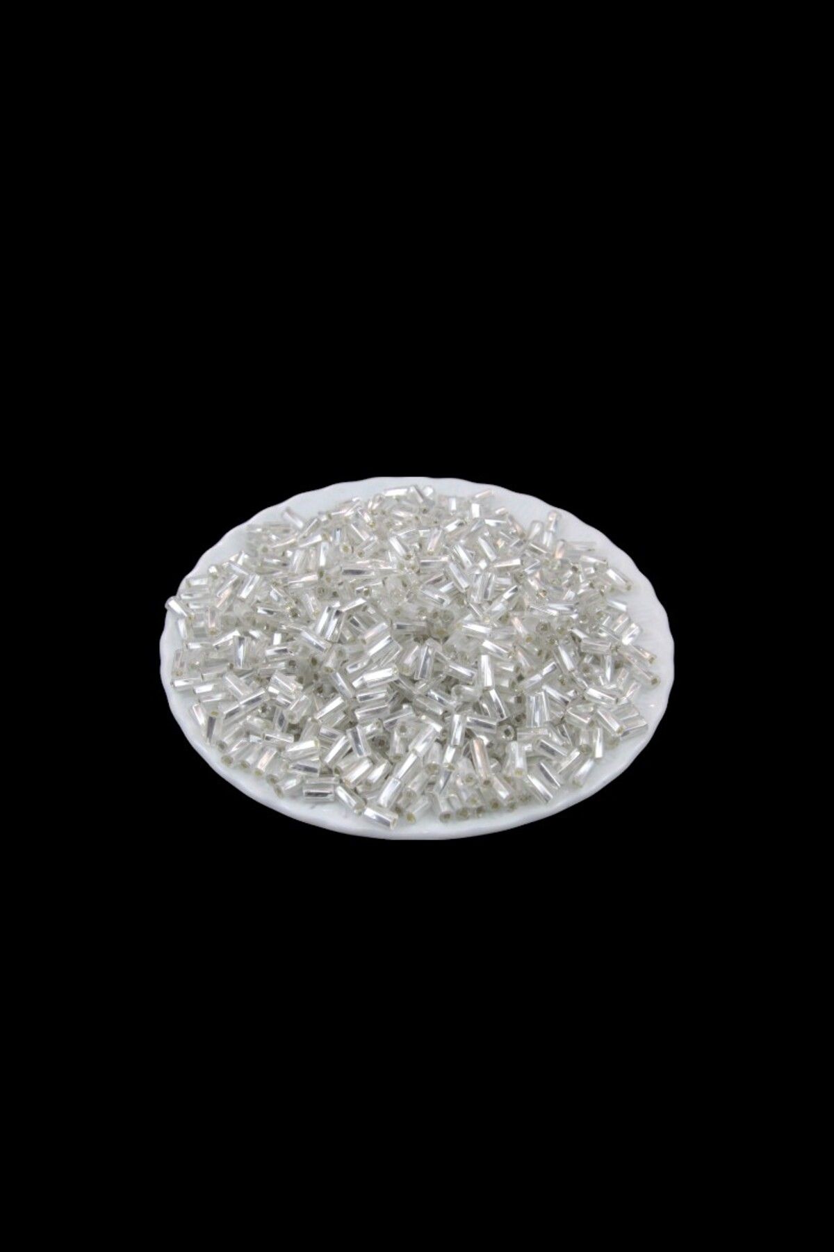 Serhat Aksesuar ve El İşçilik Gümüş Burgulu Kısa Boru 6x4 mm Boncuk 100 Gr