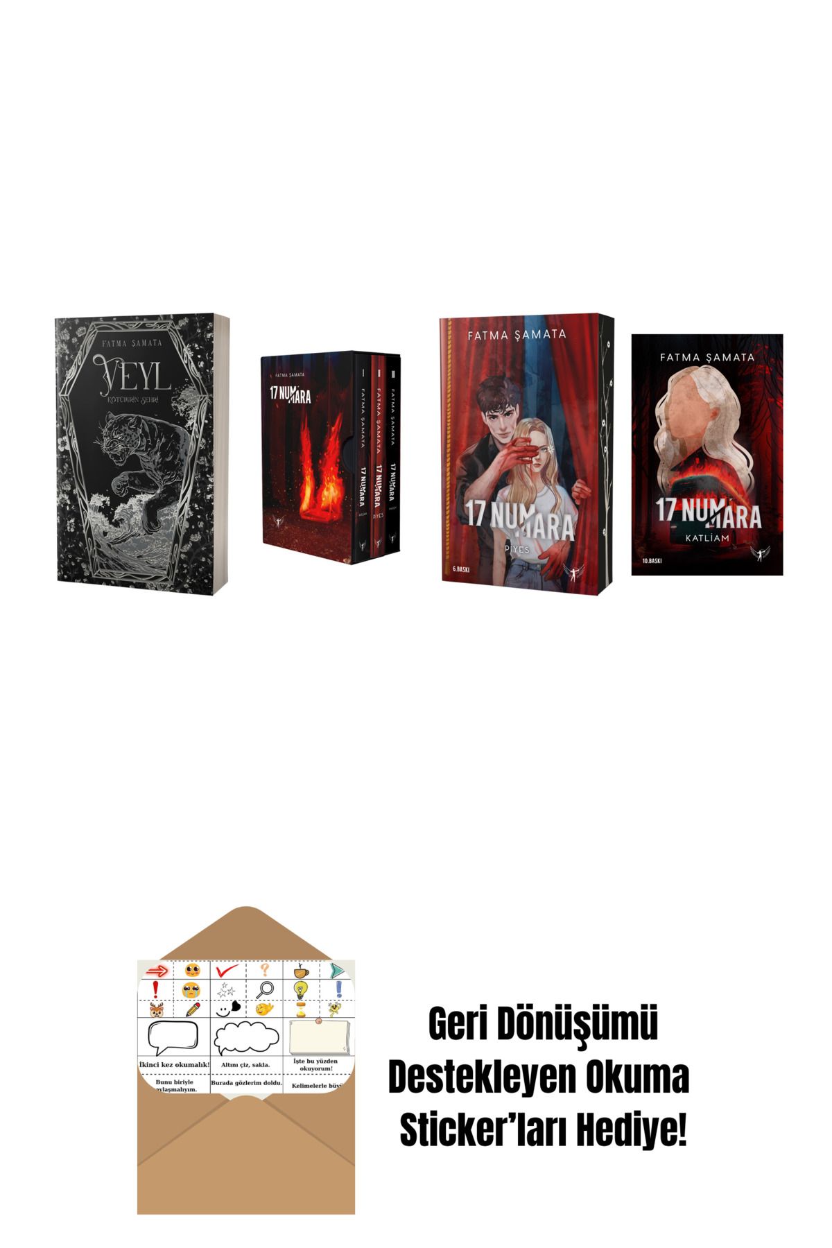 Artemis Yayınları Fatma Şamata 4 Kitap Set + Okuma Sticker'ları