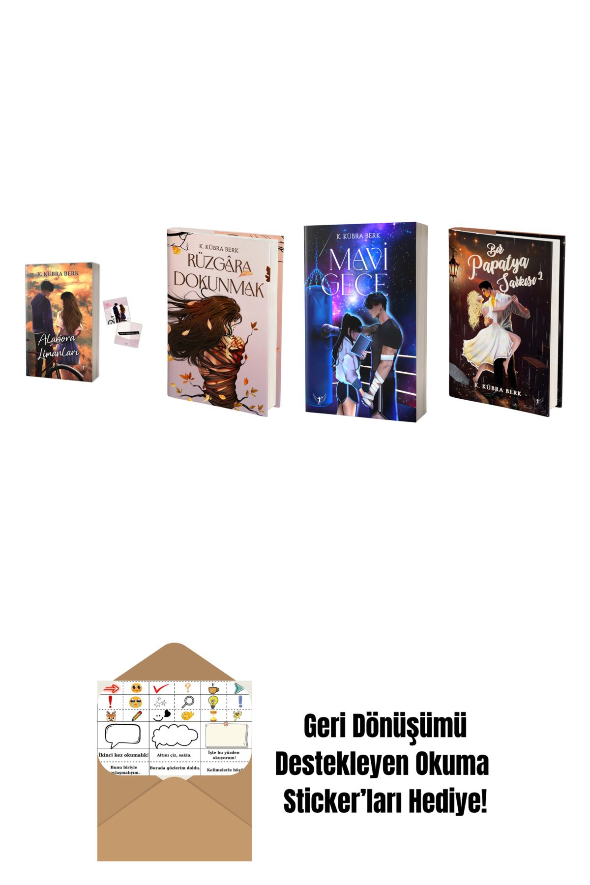 Artemis Yayınları K. Kübra Berk 4 Kitap Set + Okuma Sticker'ları
