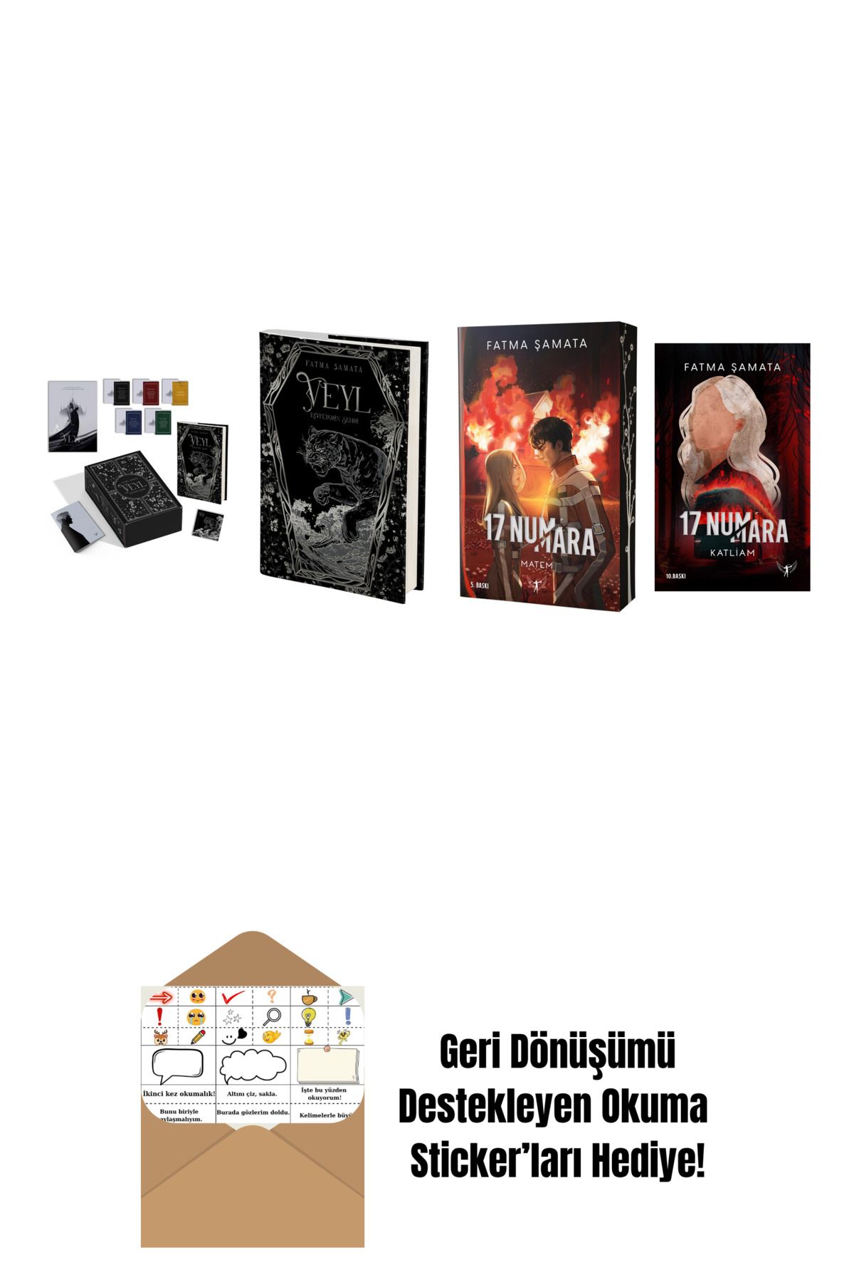 Artemis Yayınları Fatma Şamata 4 Kitap Set + Okuma Sticker'ları